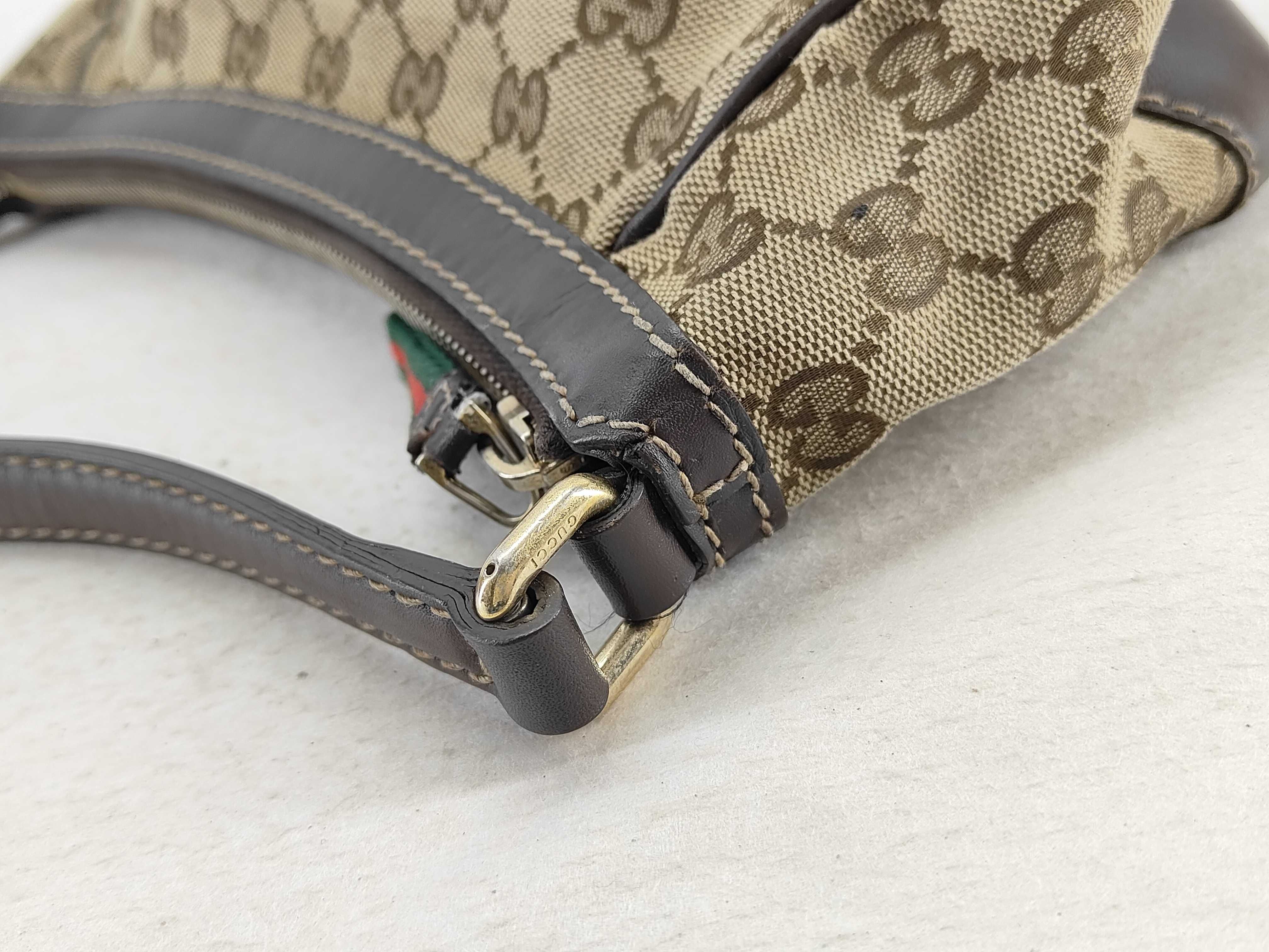 Brown GG Canvas Bow Underarm Bag Shoulder Bag — view 6