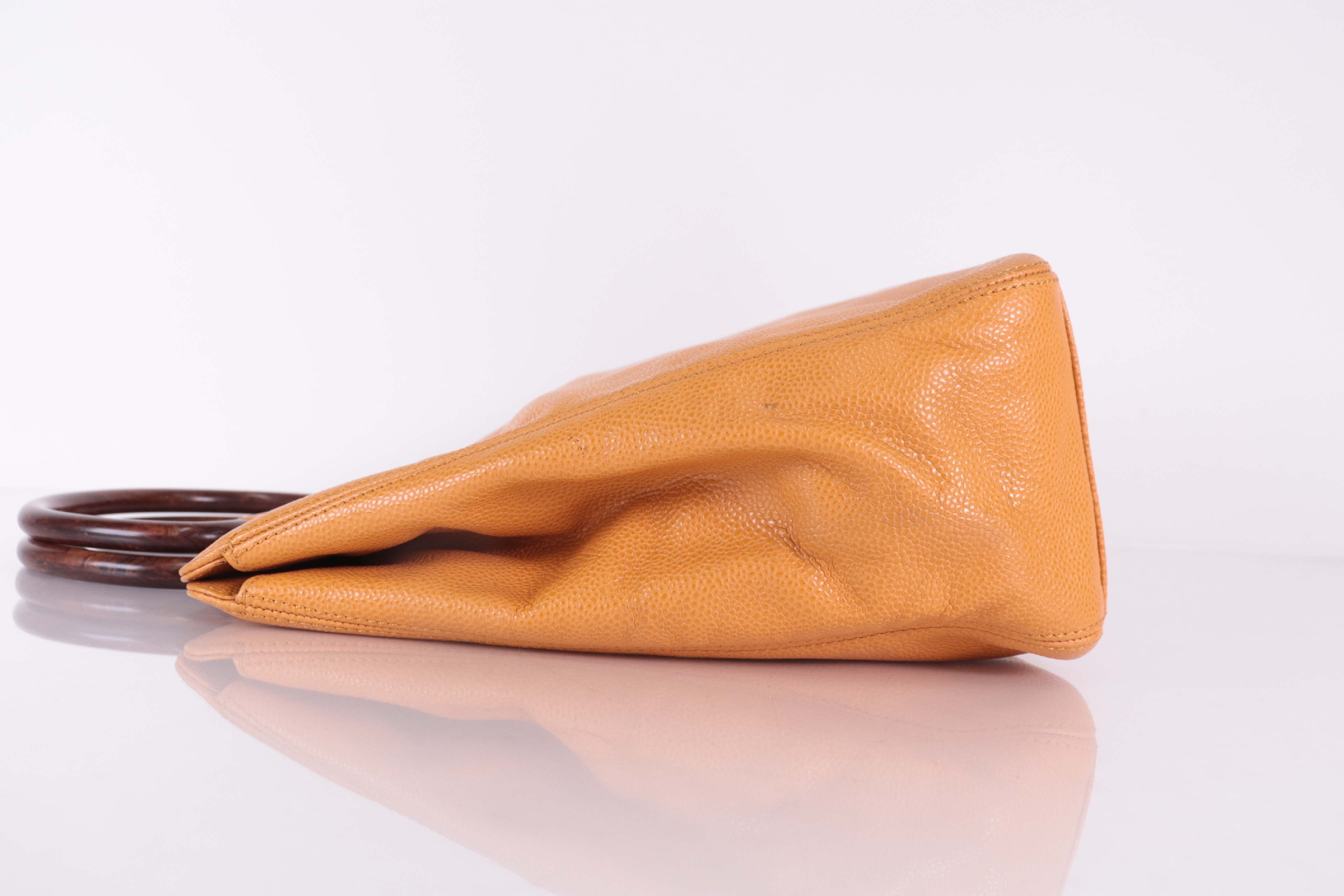 Coco Mark Caviar Tote Orange (No. 6) Tote Bag — view 5