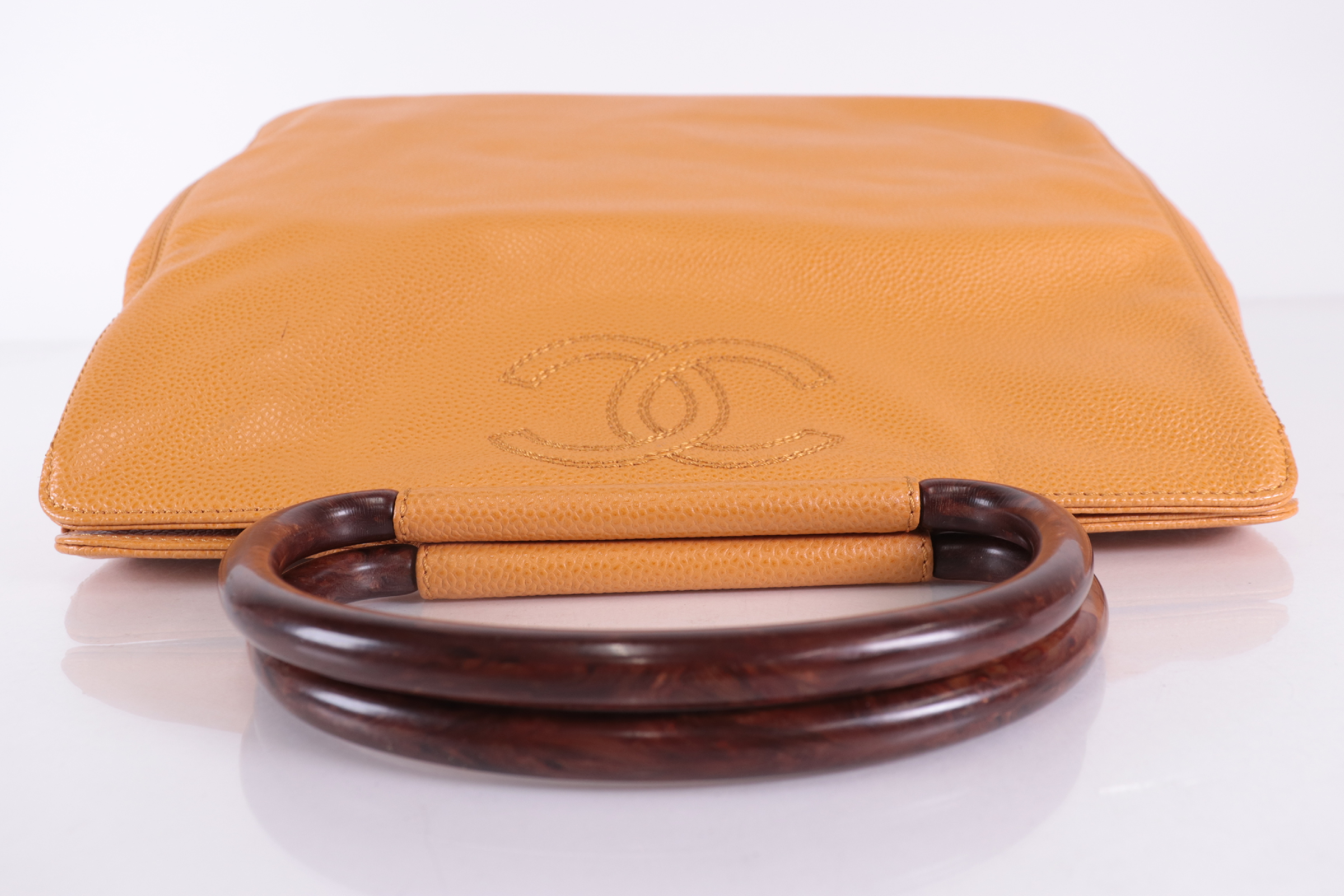 Coco Mark Caviar Tote Orange (No. 6) Tote Bag — view 6