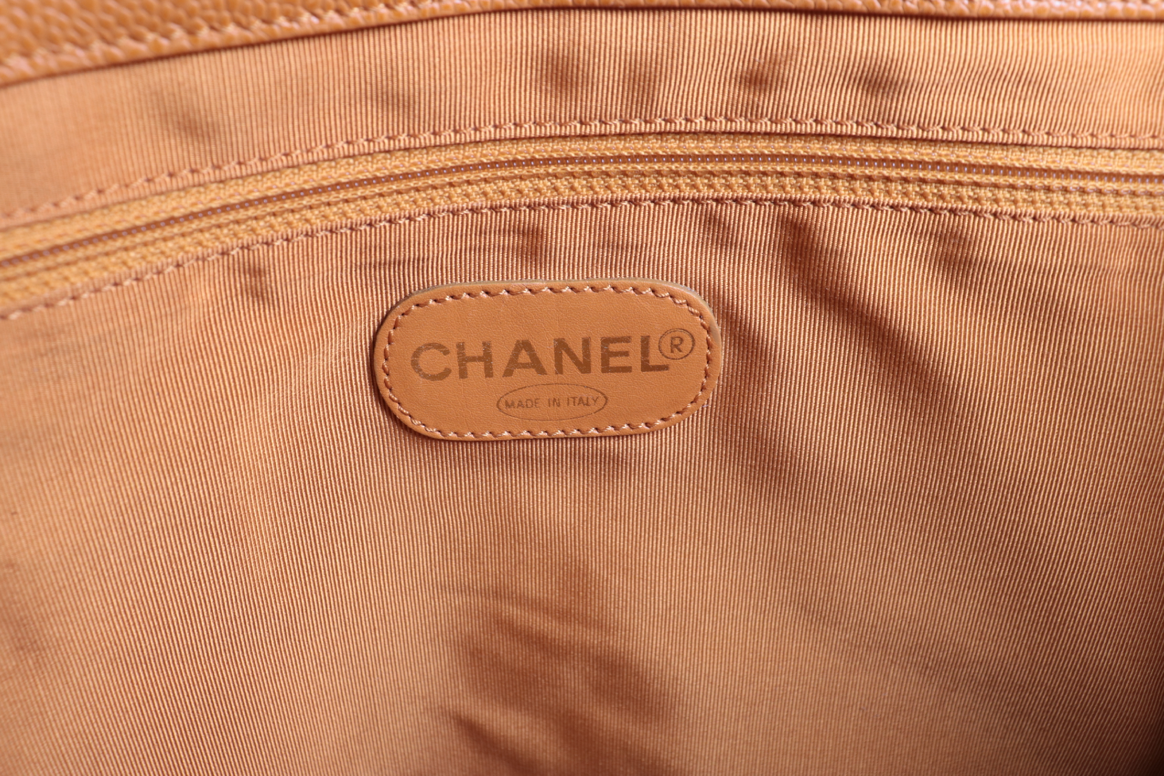 Coco Mark Caviar Tote Orange (No. 6) Tote Bag — view 8