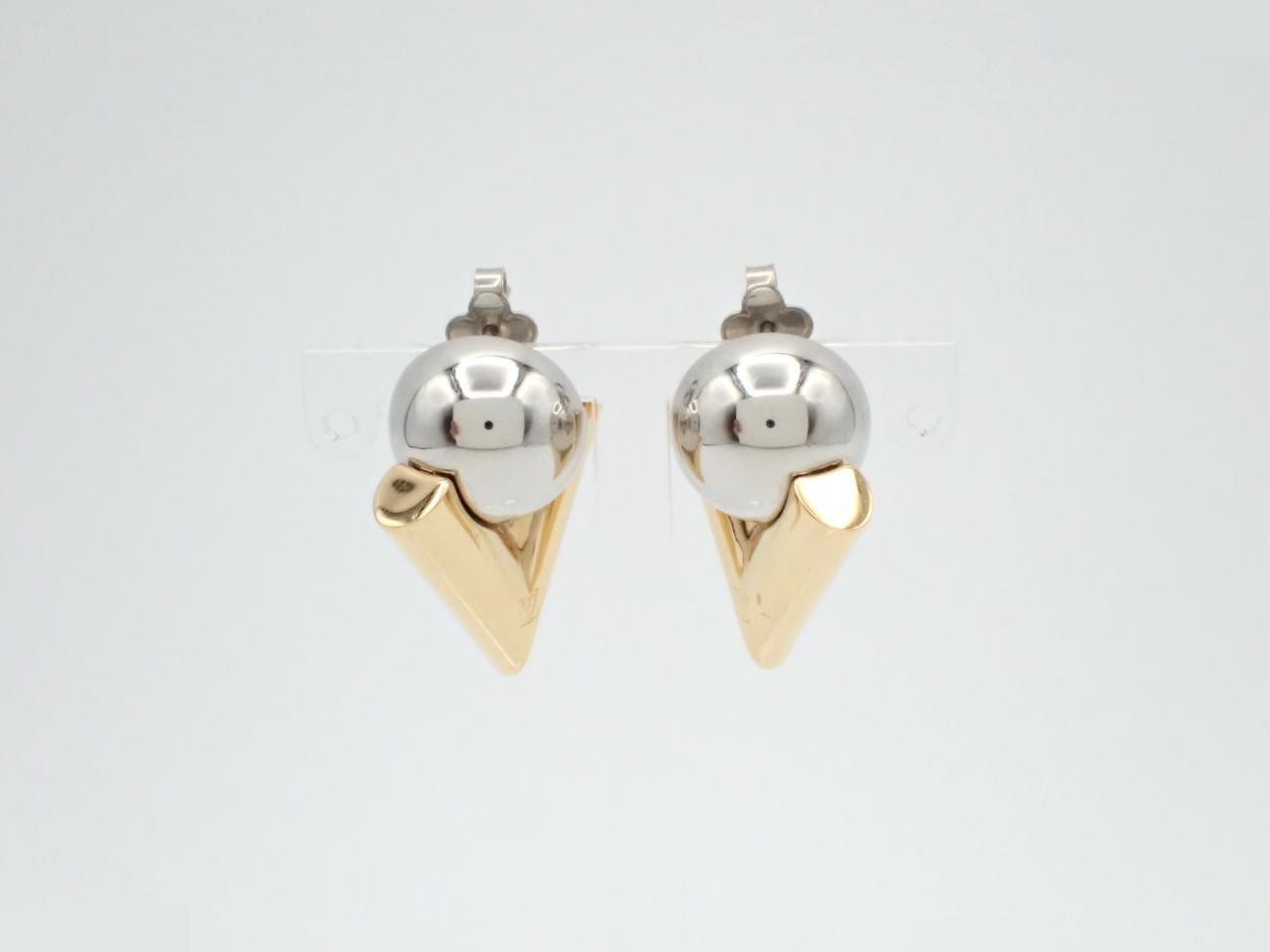 V for Louis Vuitton Pearl M02408 Earrings with Box