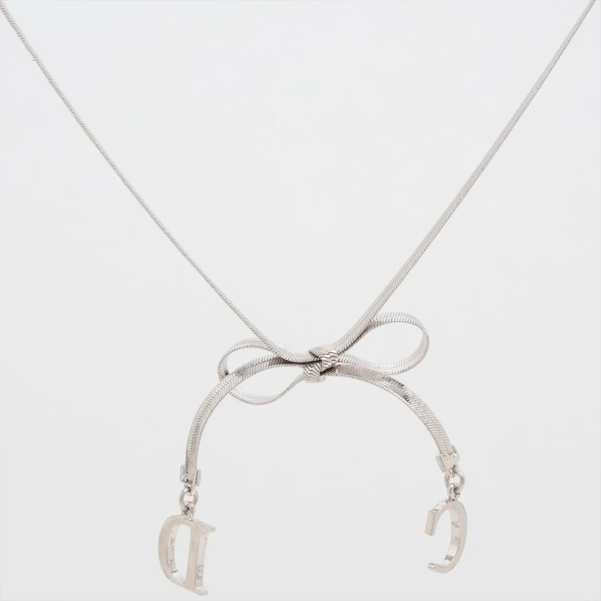 CD Logo Necklace GP Silver — view 2