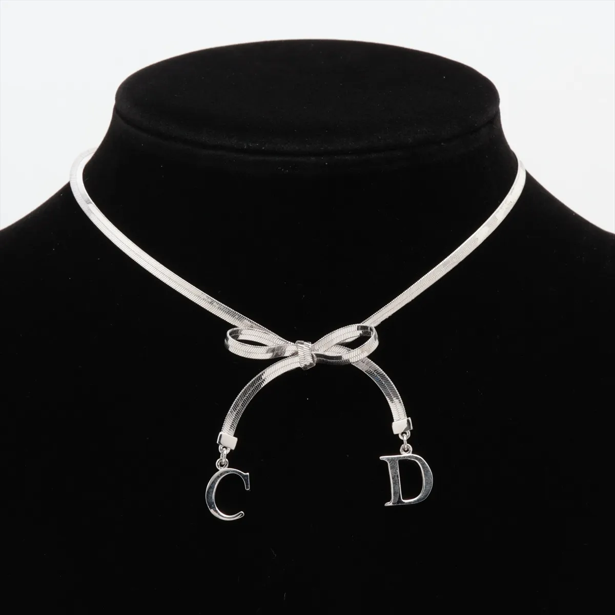 CD Logo Necklace GP Silver — view 5