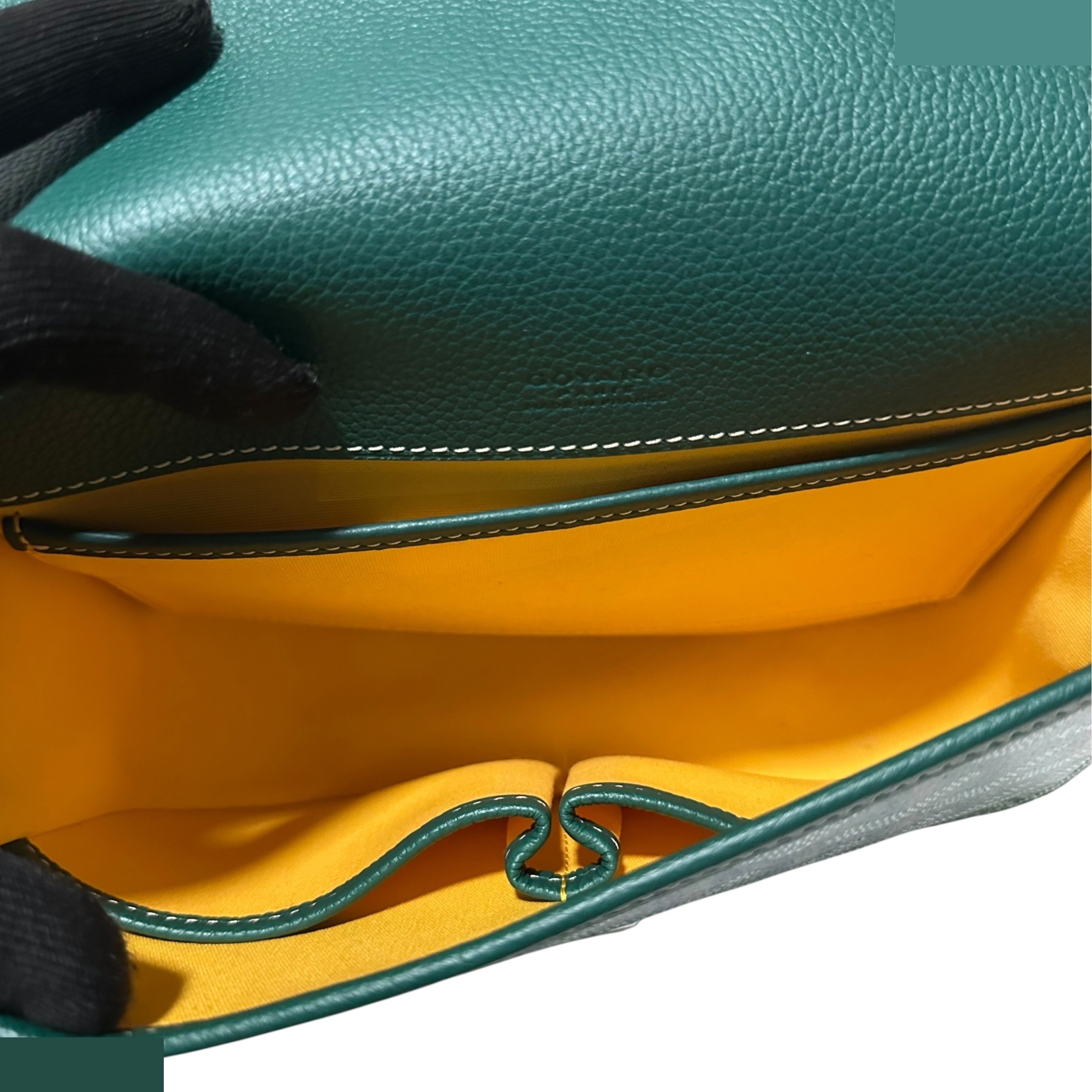 Belvedere PM Shoulder Bag, Herringbone Print, Green — view 11