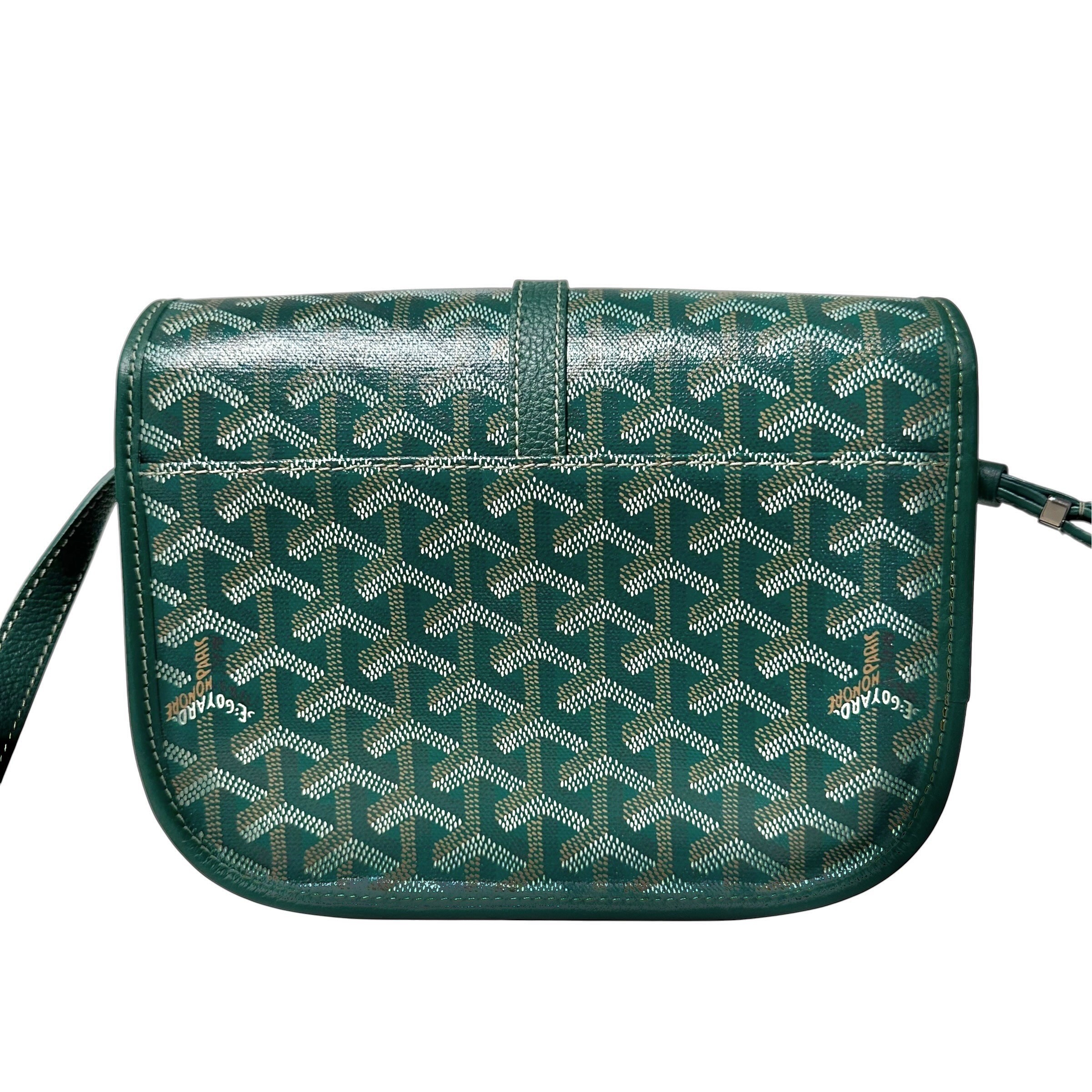 Belvedere PM Shoulder Bag, Herringbone Print, Green — view 4