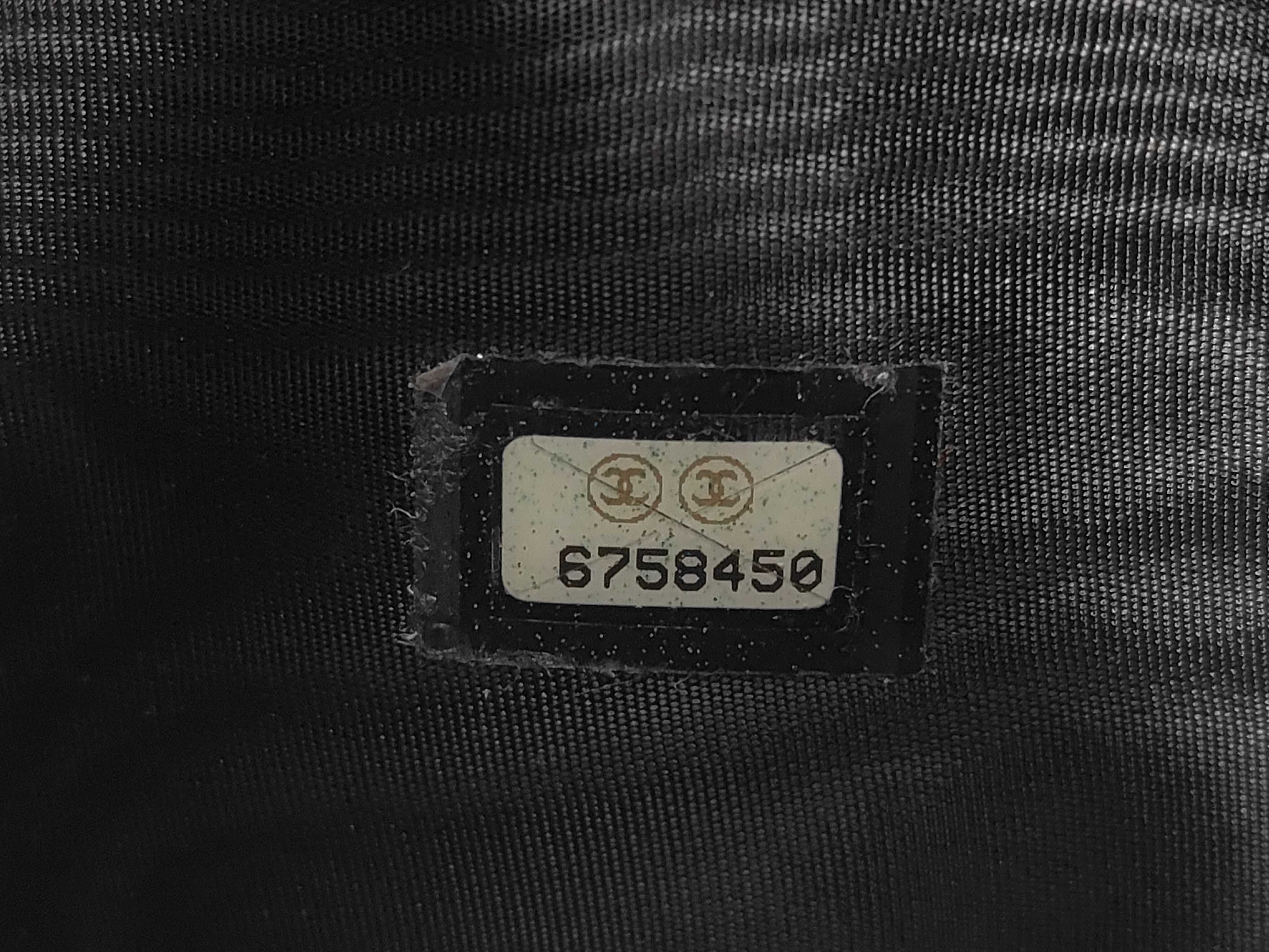 Coco Mark Black Caviar Leather Tri-fold Wallet with Seal, Serial Number 6 — view 11