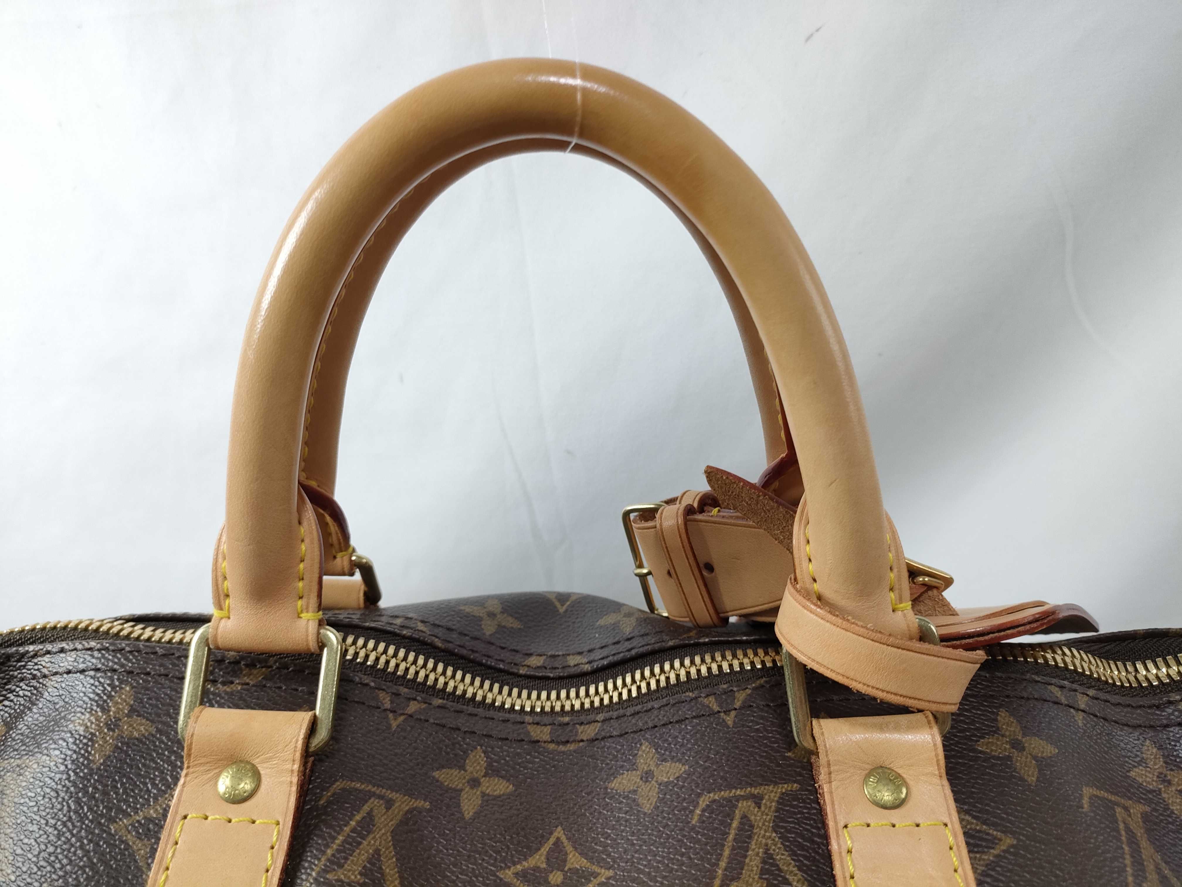 Monogram Keepall Bandoulière 50 M41416 MB0043 Brown Boston Bag — view 4