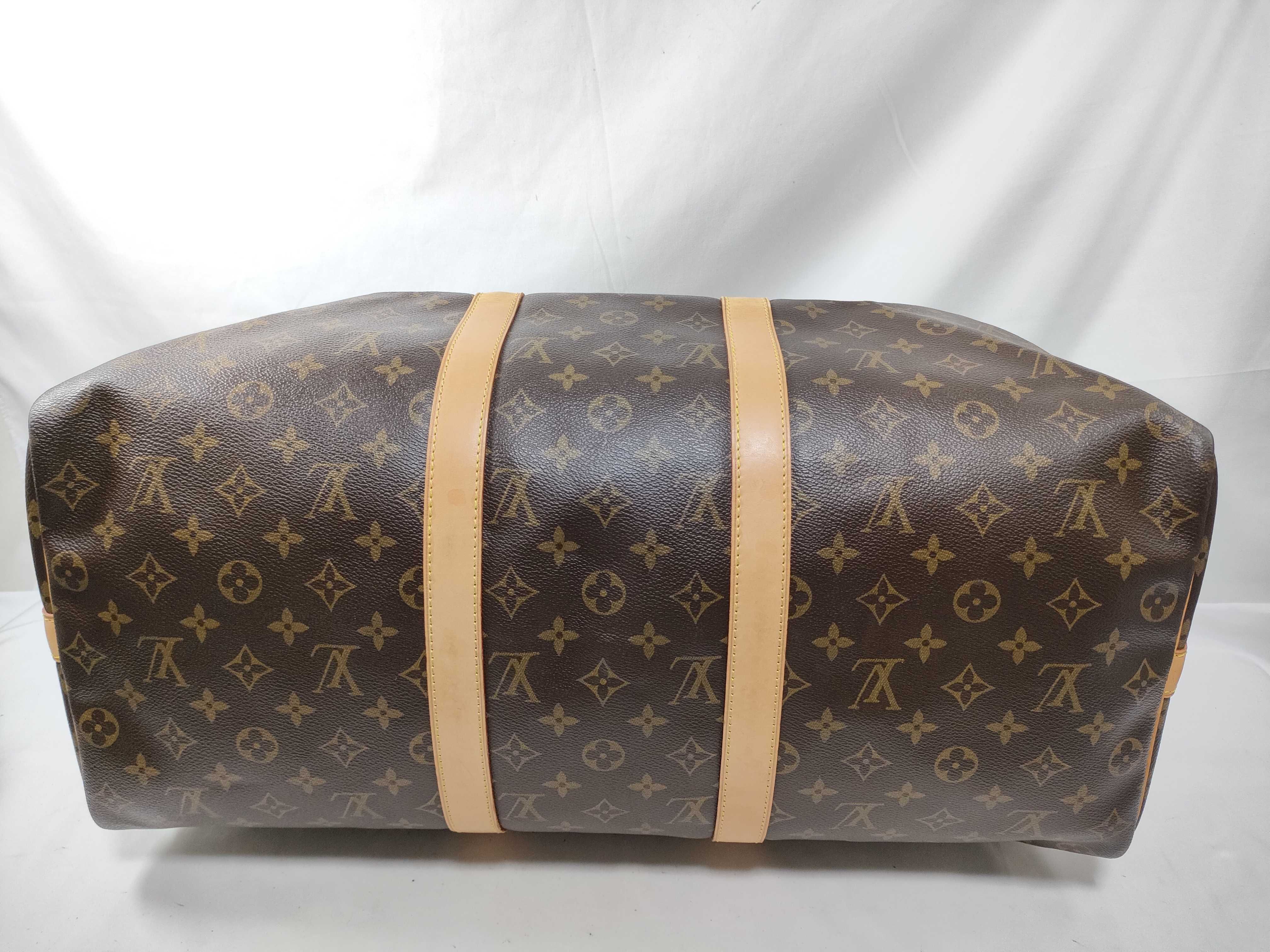 Monogram Keepall Bandoulière 50 M41416 MB0043 Brown Boston Bag — view 9