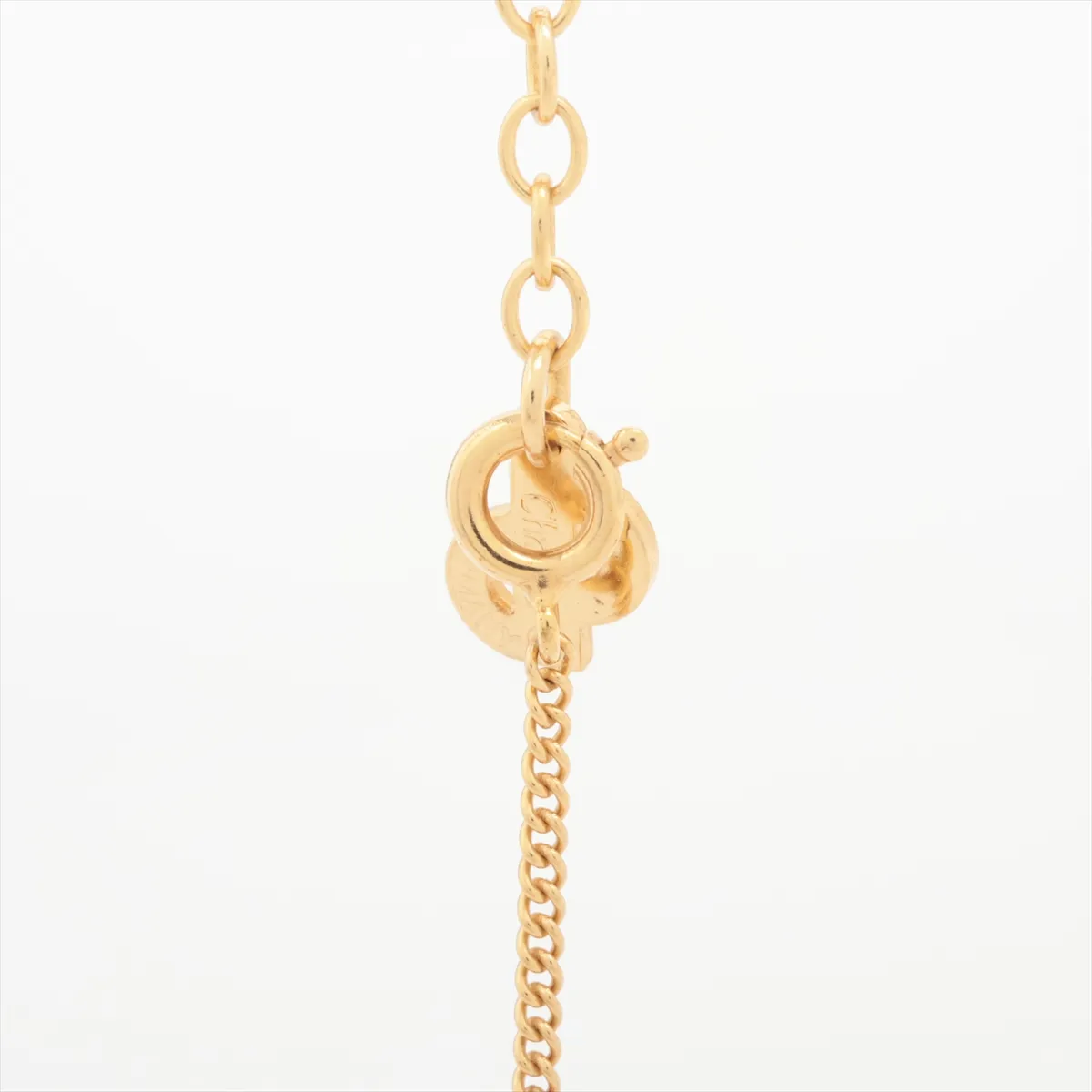 CD logo necklace, GP gold, — view 3