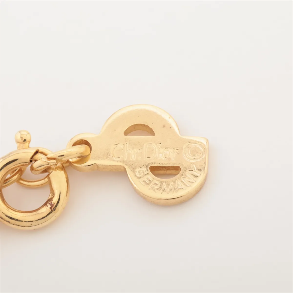 CD logo necklace, GP gold, — view 4