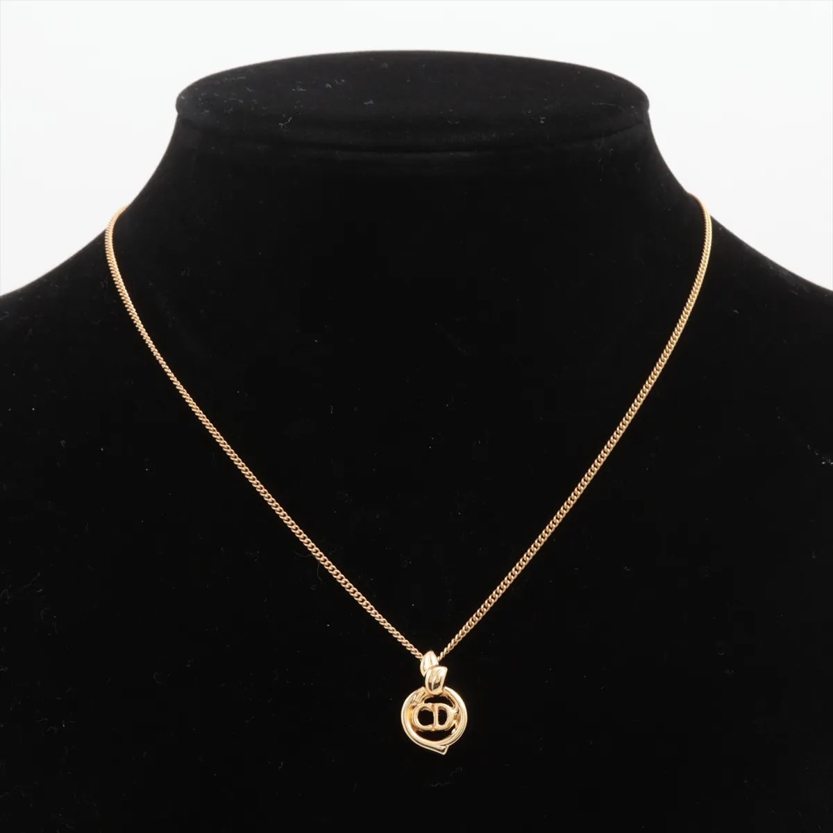CD logo necklace, GP gold, — view 5