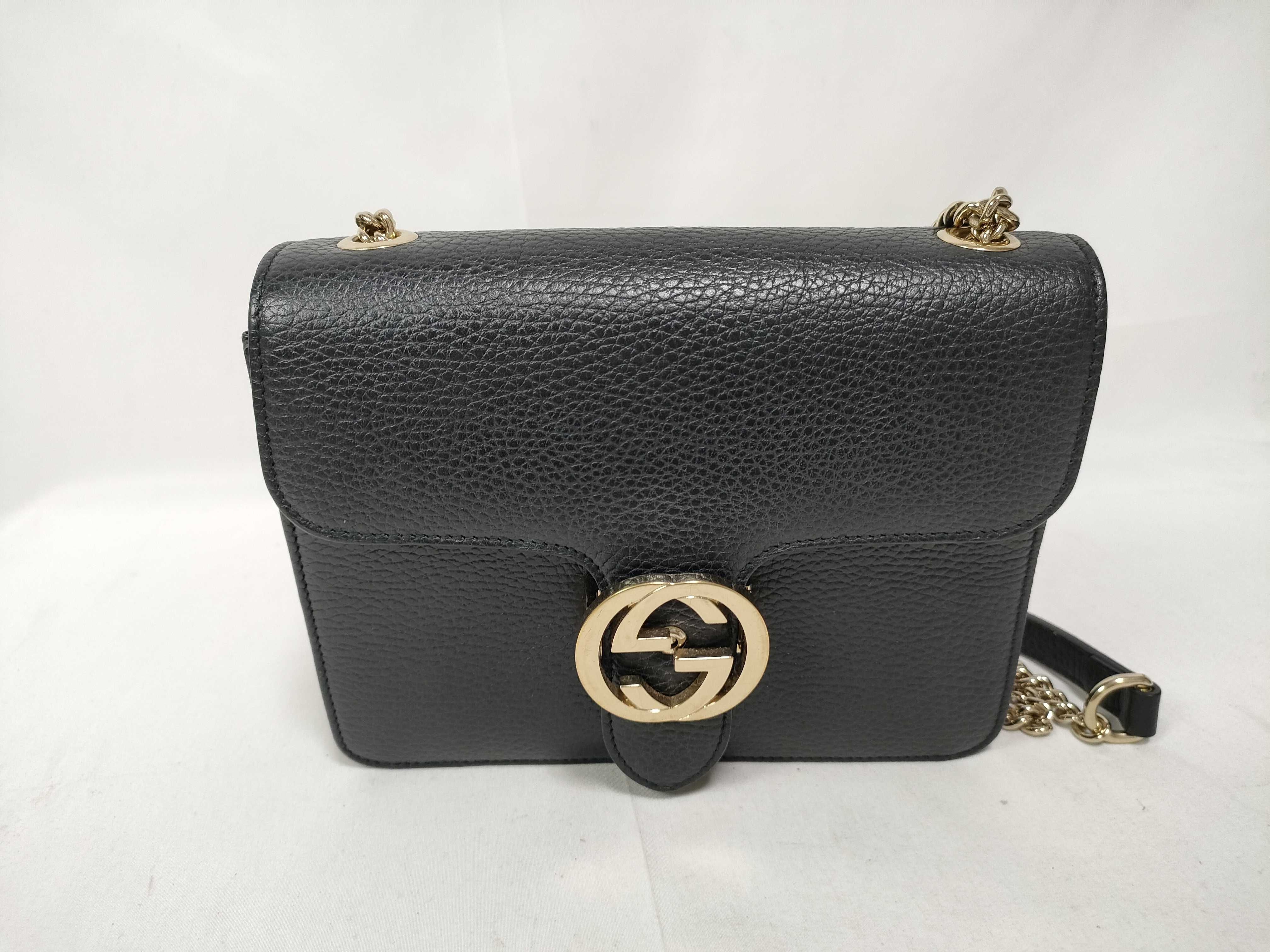 Black Leather Shoulder Bag