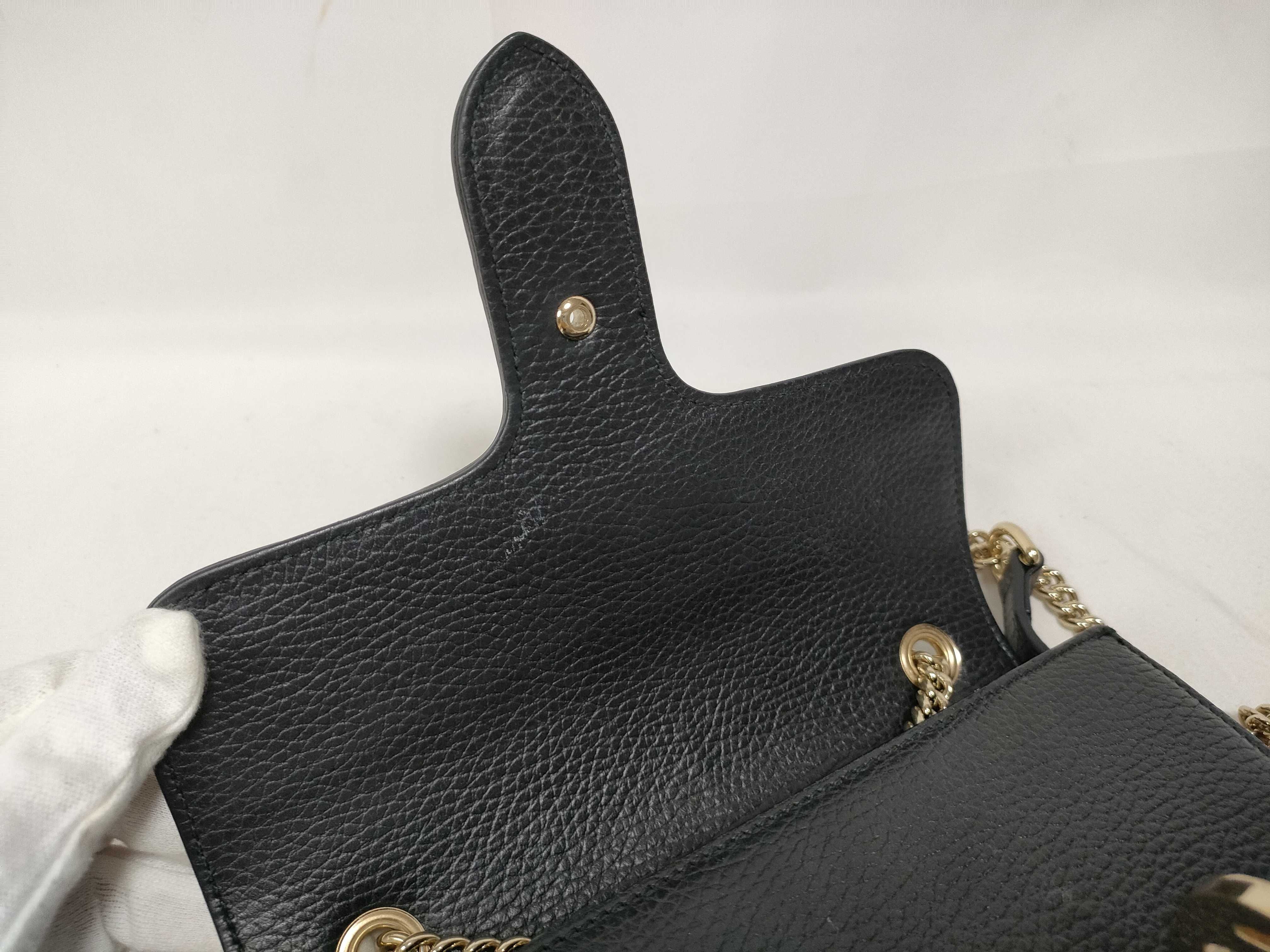 Black Leather Shoulder Bag — view 11