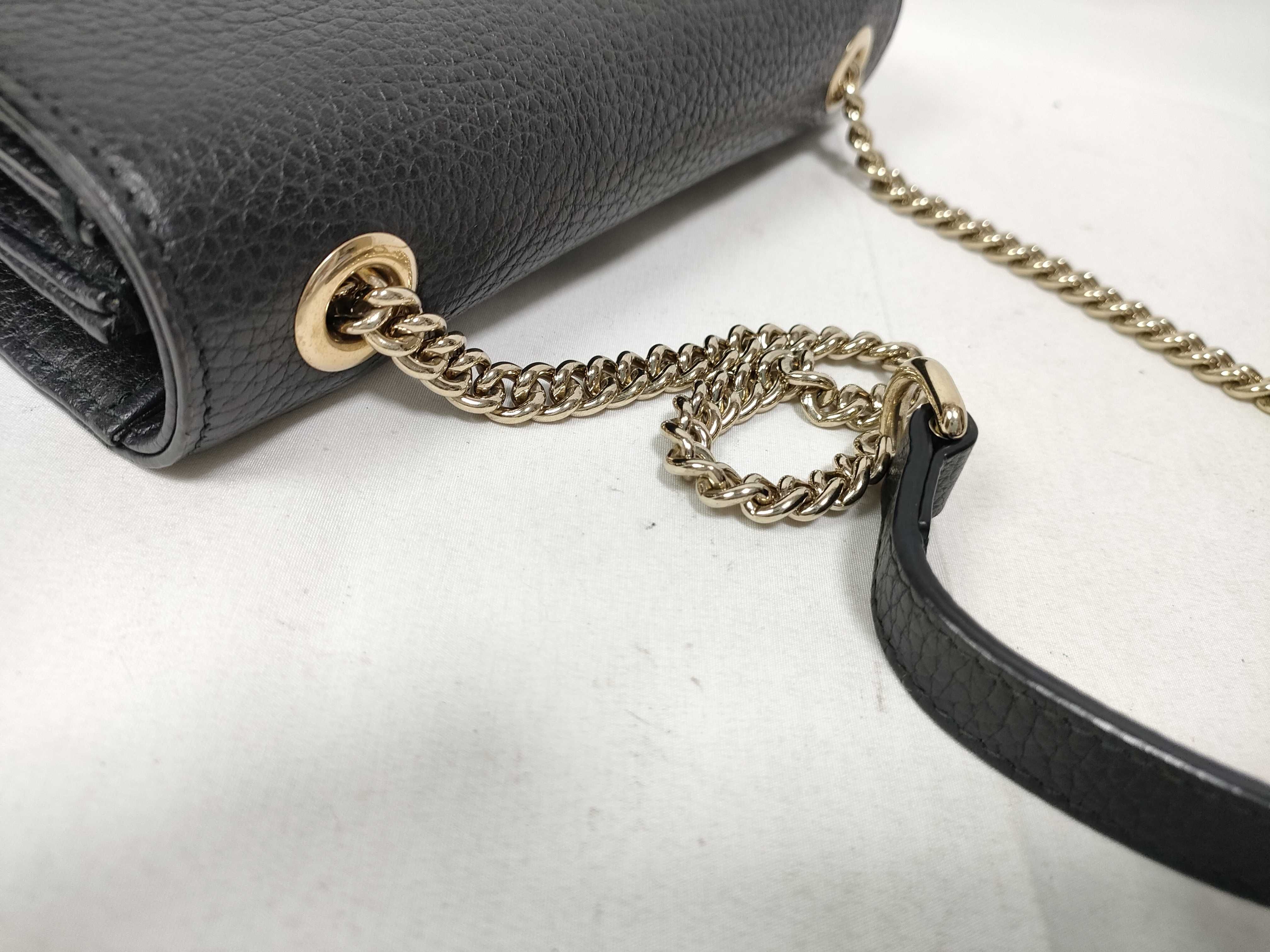 Black Leather Shoulder Bag — view 8