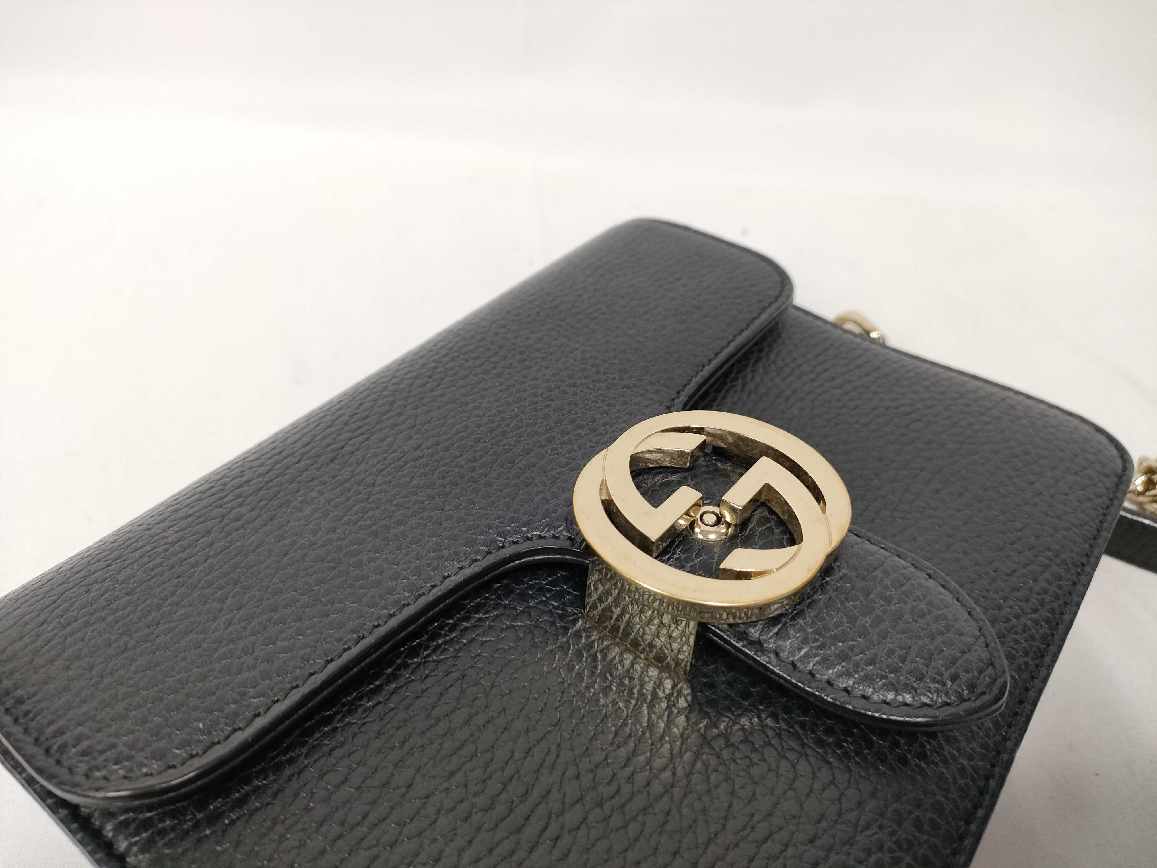 Black Leather Shoulder Bag — view 10