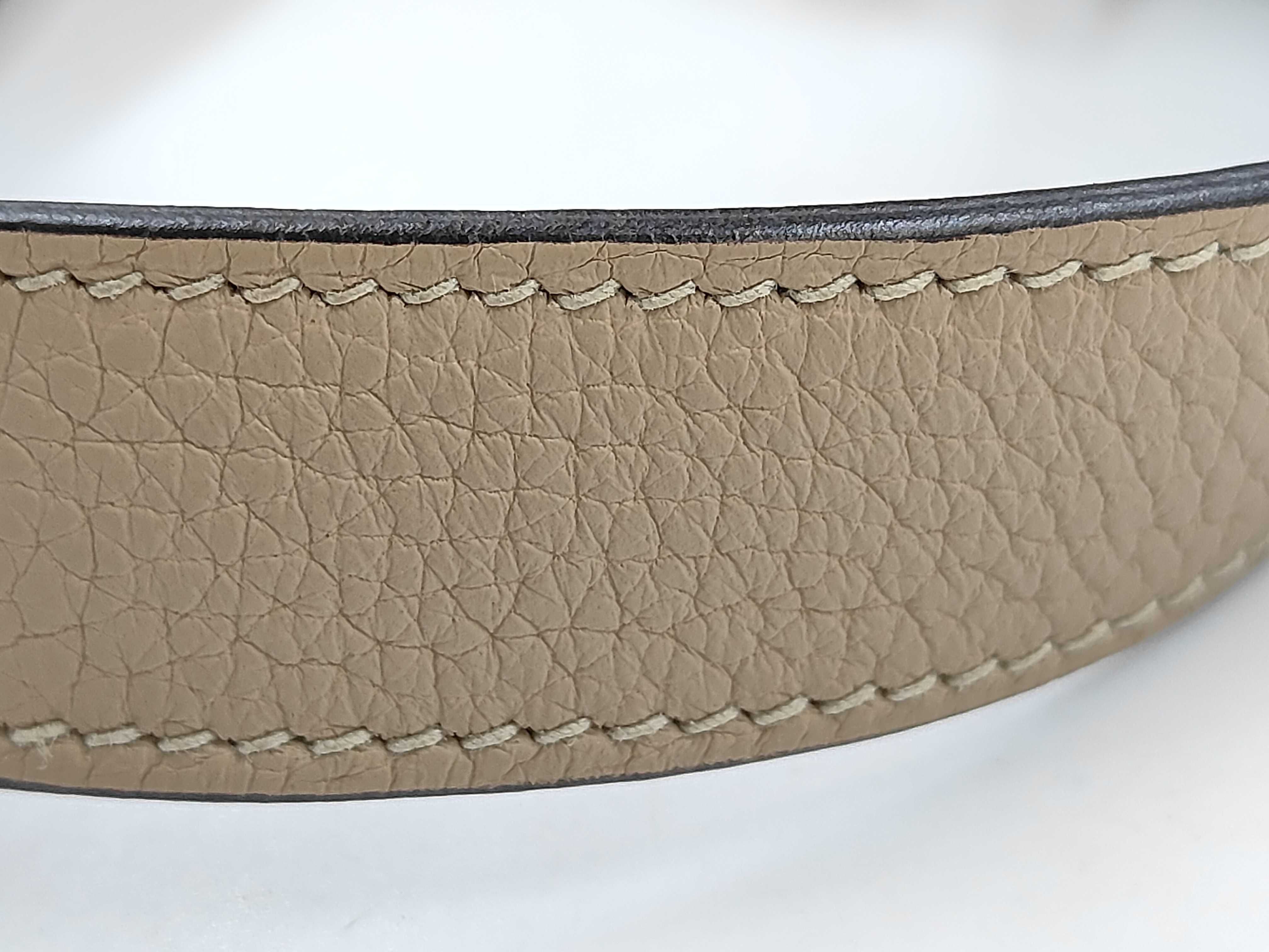 Picotin Lock PM (U stamp) Taurillon Clemence leather, Poussière leather, gold hardware handbag — view 13