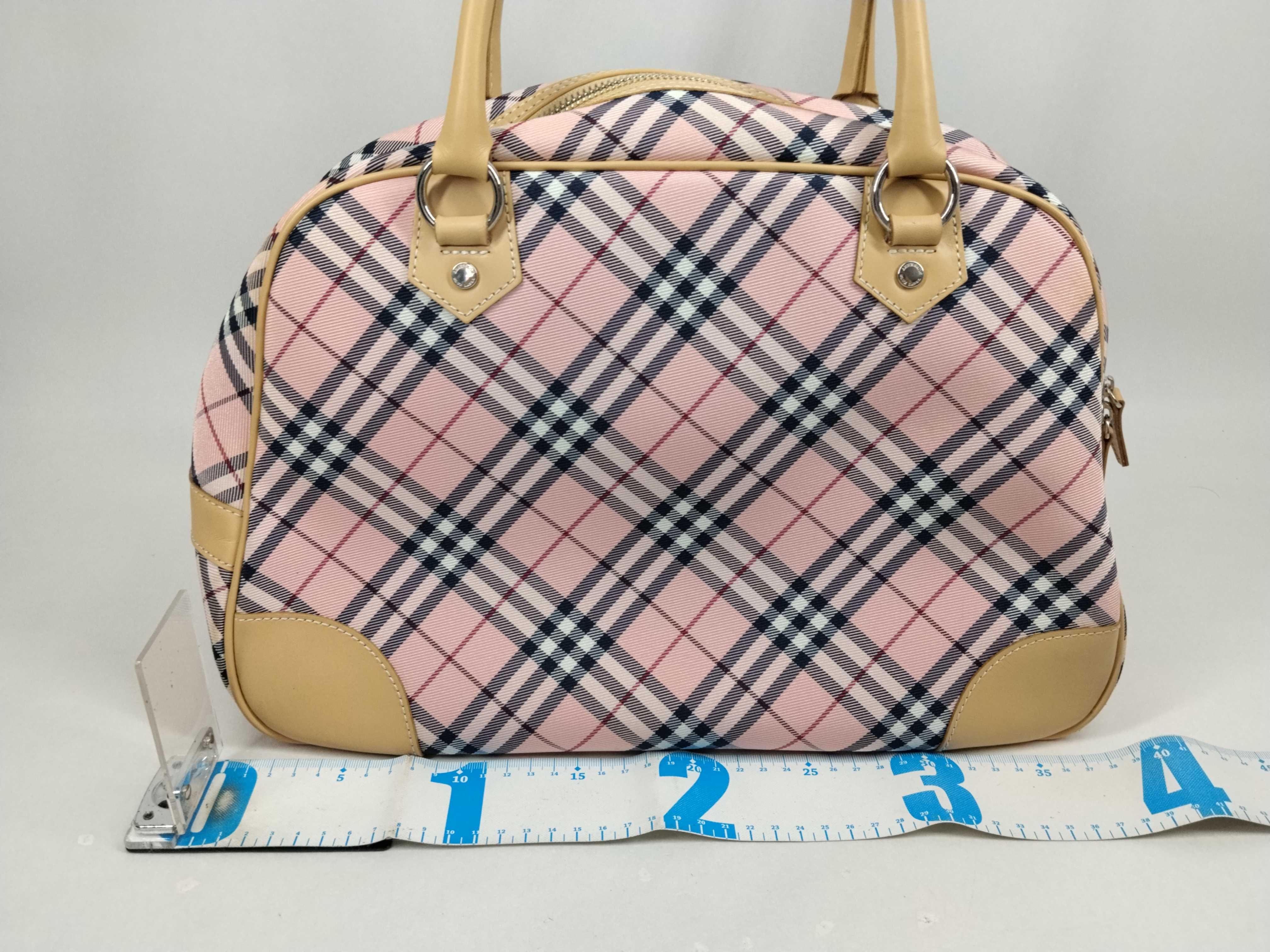 Blue Label Nova Check Boston Bag (Pink) — view 2