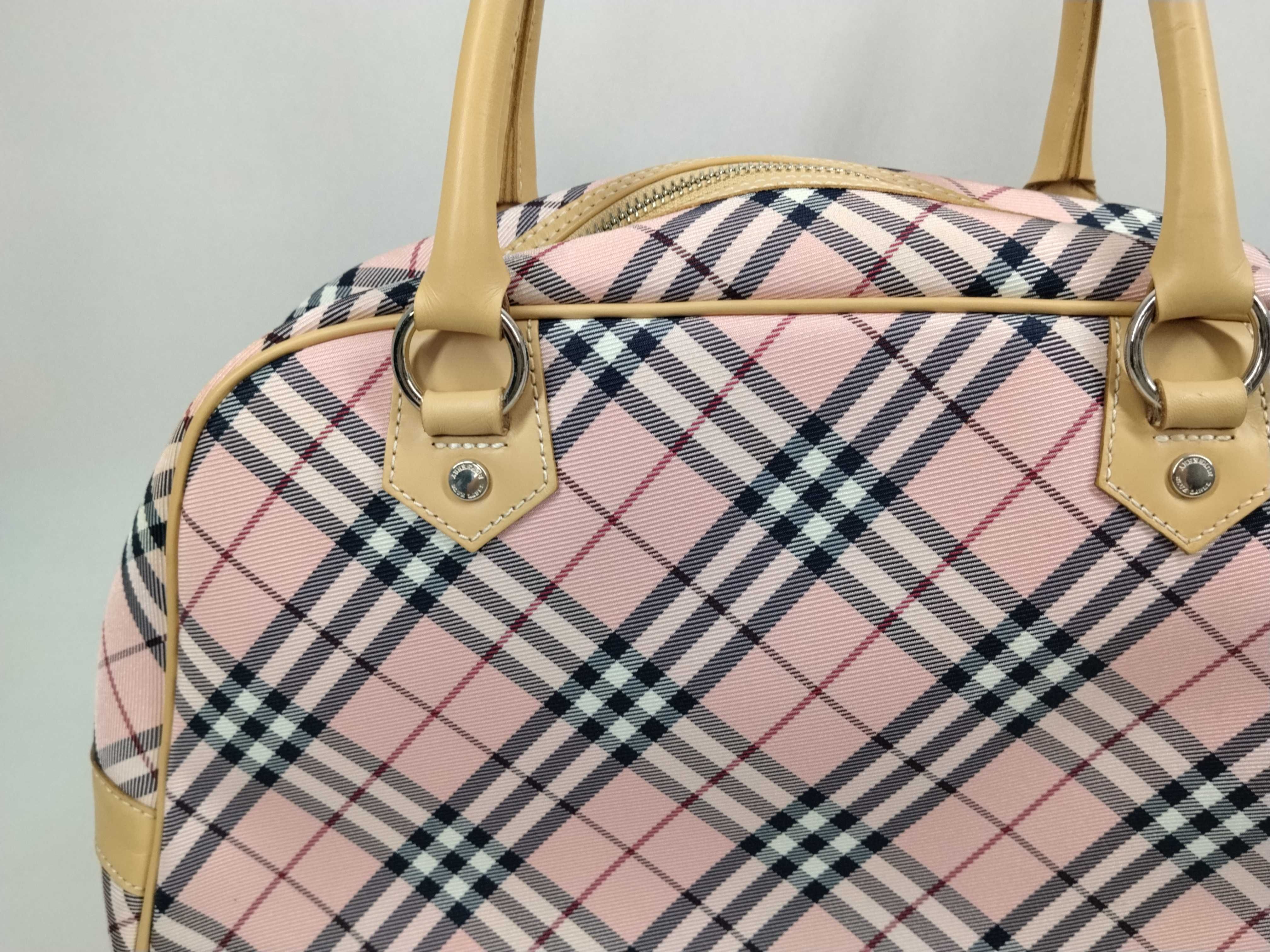 Blue Label Nova Check Boston Bag (Pink) — view 3