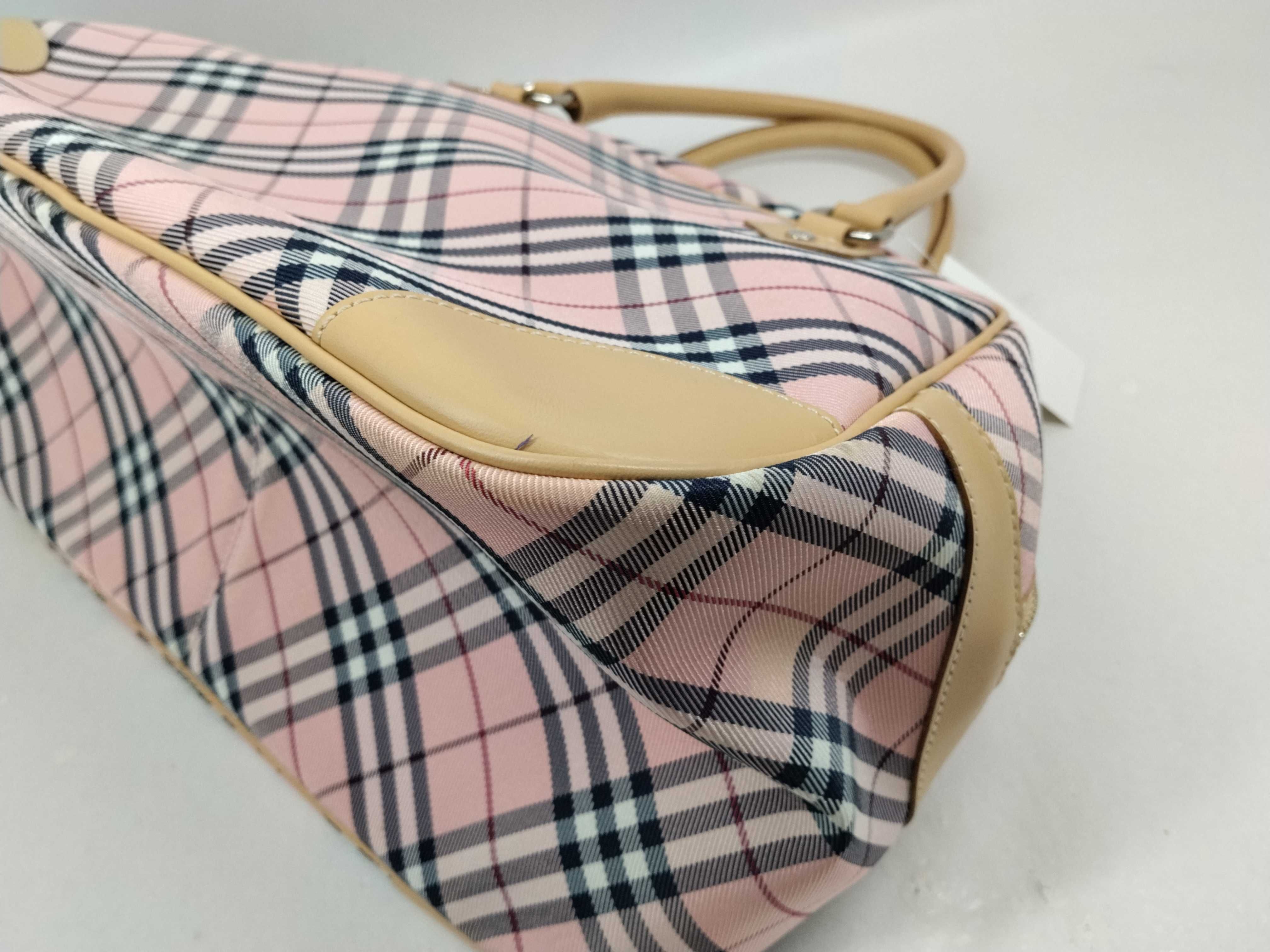 Blue Label Nova Check Boston Bag (Pink) — view 8