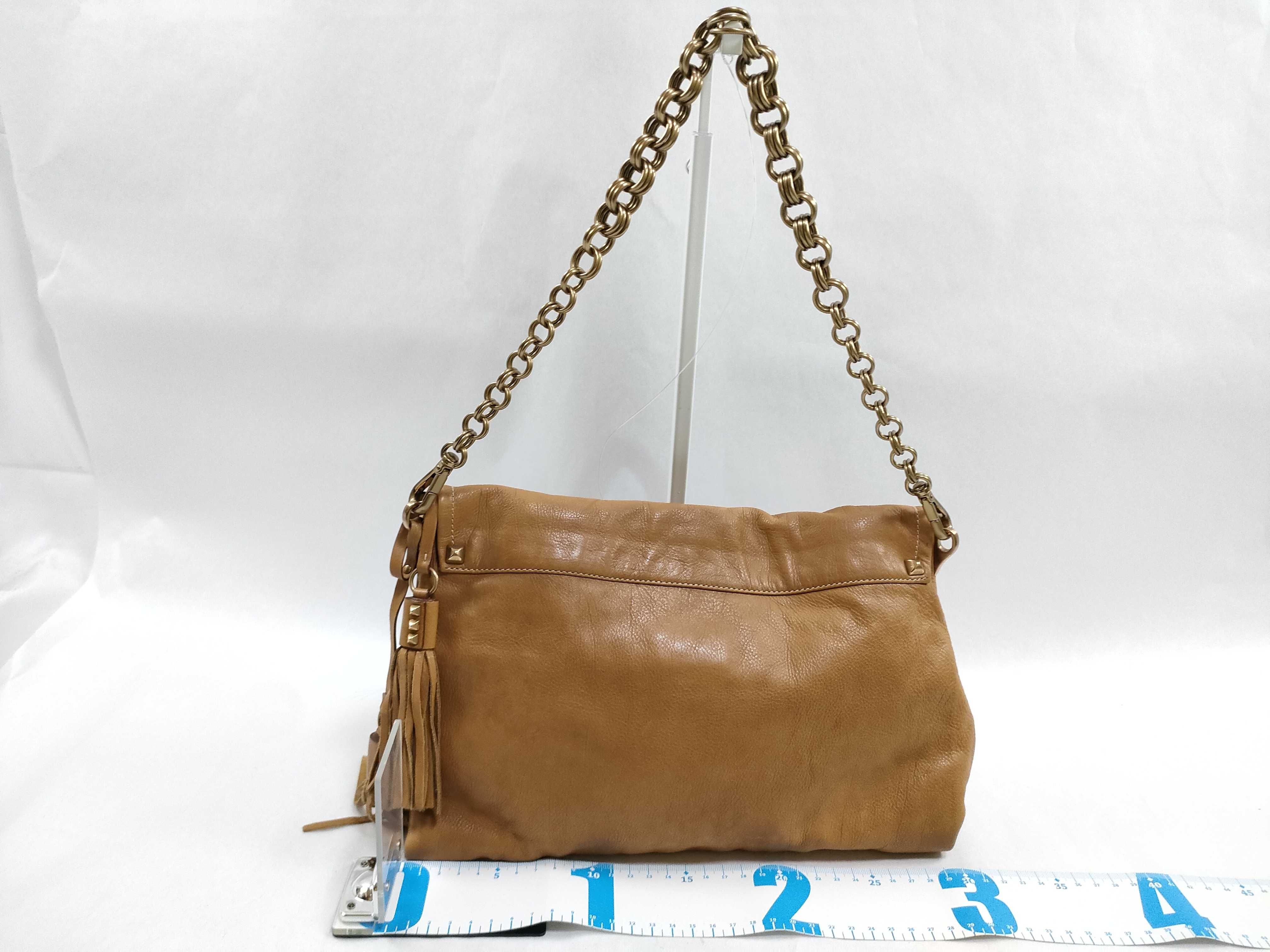 Chain Tassel Leather Shoulder Bag — view 2