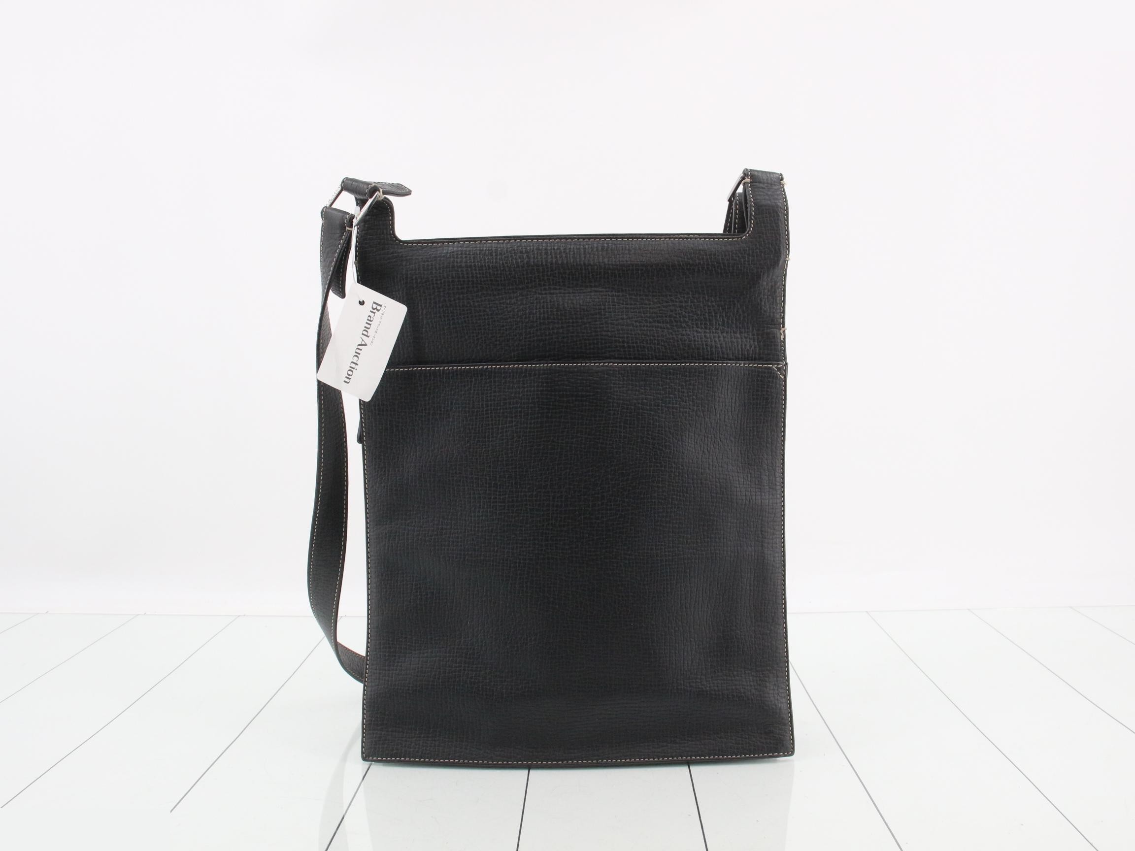 Shoulder bag, black, leather — view 2