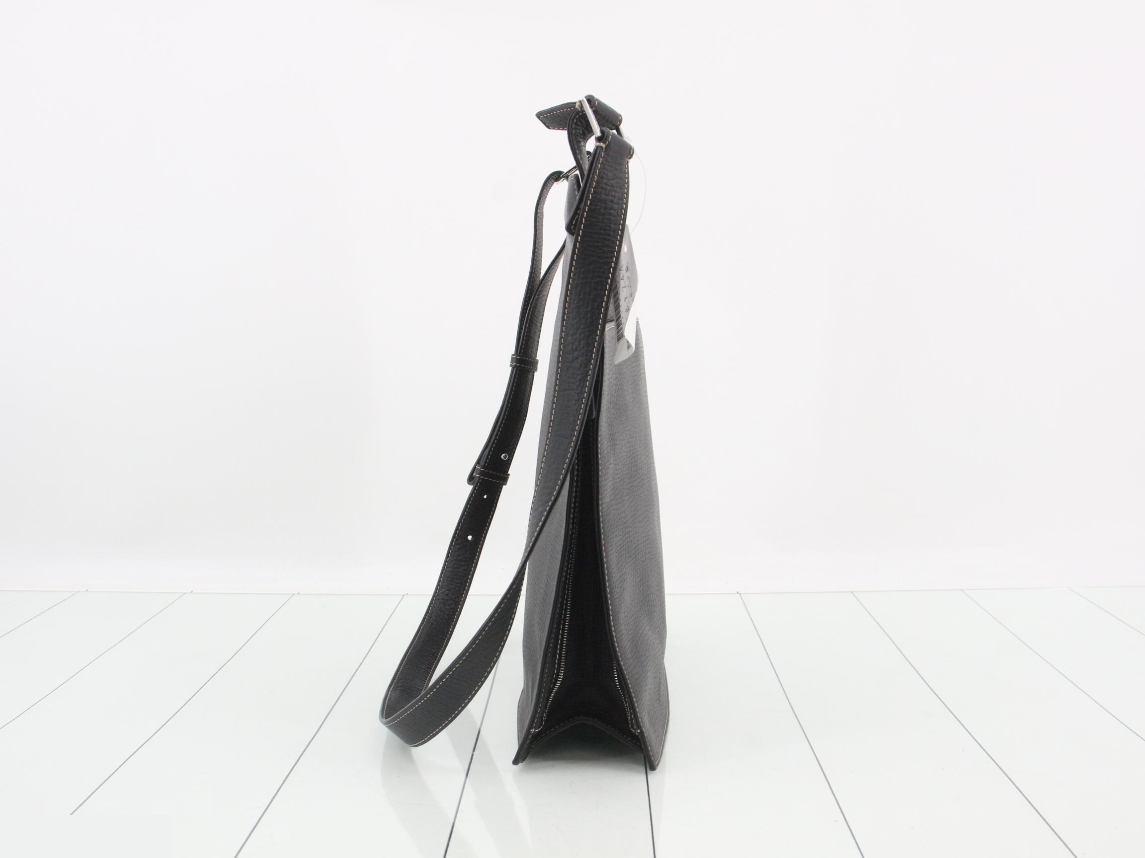 Shoulder bag, black, leather — view 3