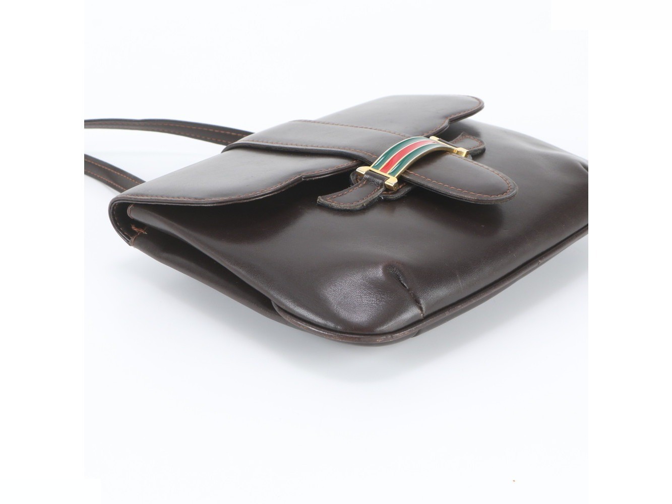 Sherry Line Leather Shoulder Bag — view 5