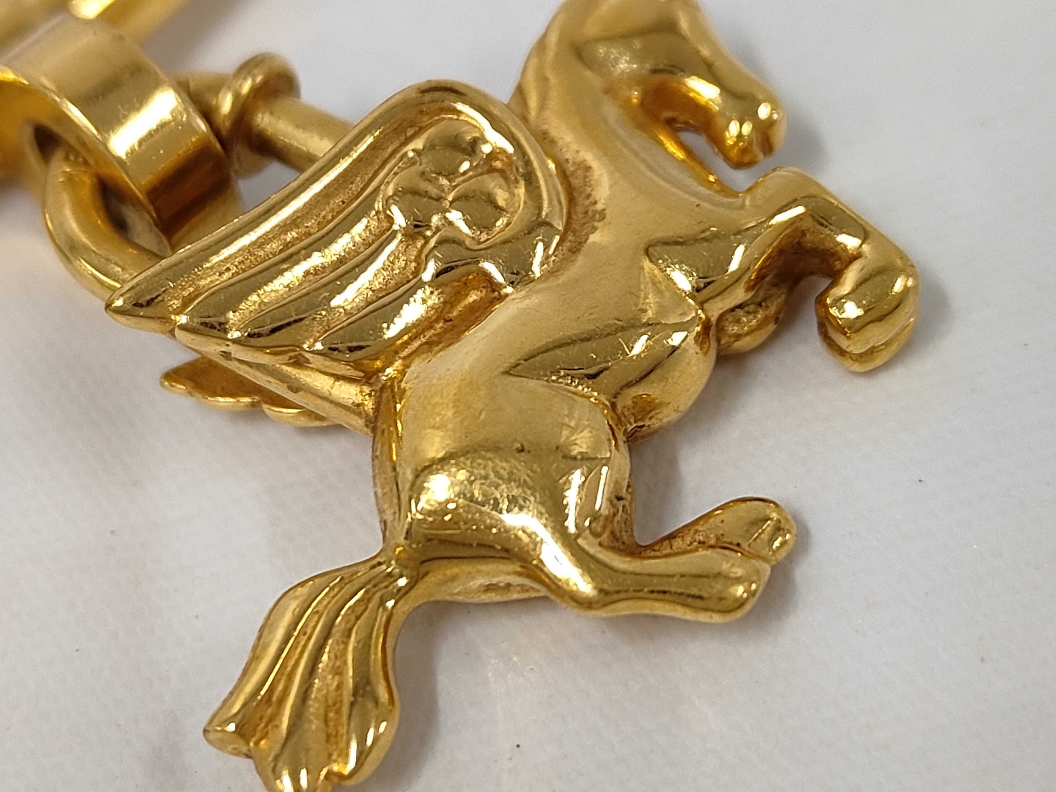 Pegasus Choker with Gold Charm and Padlock Necklace — view 6