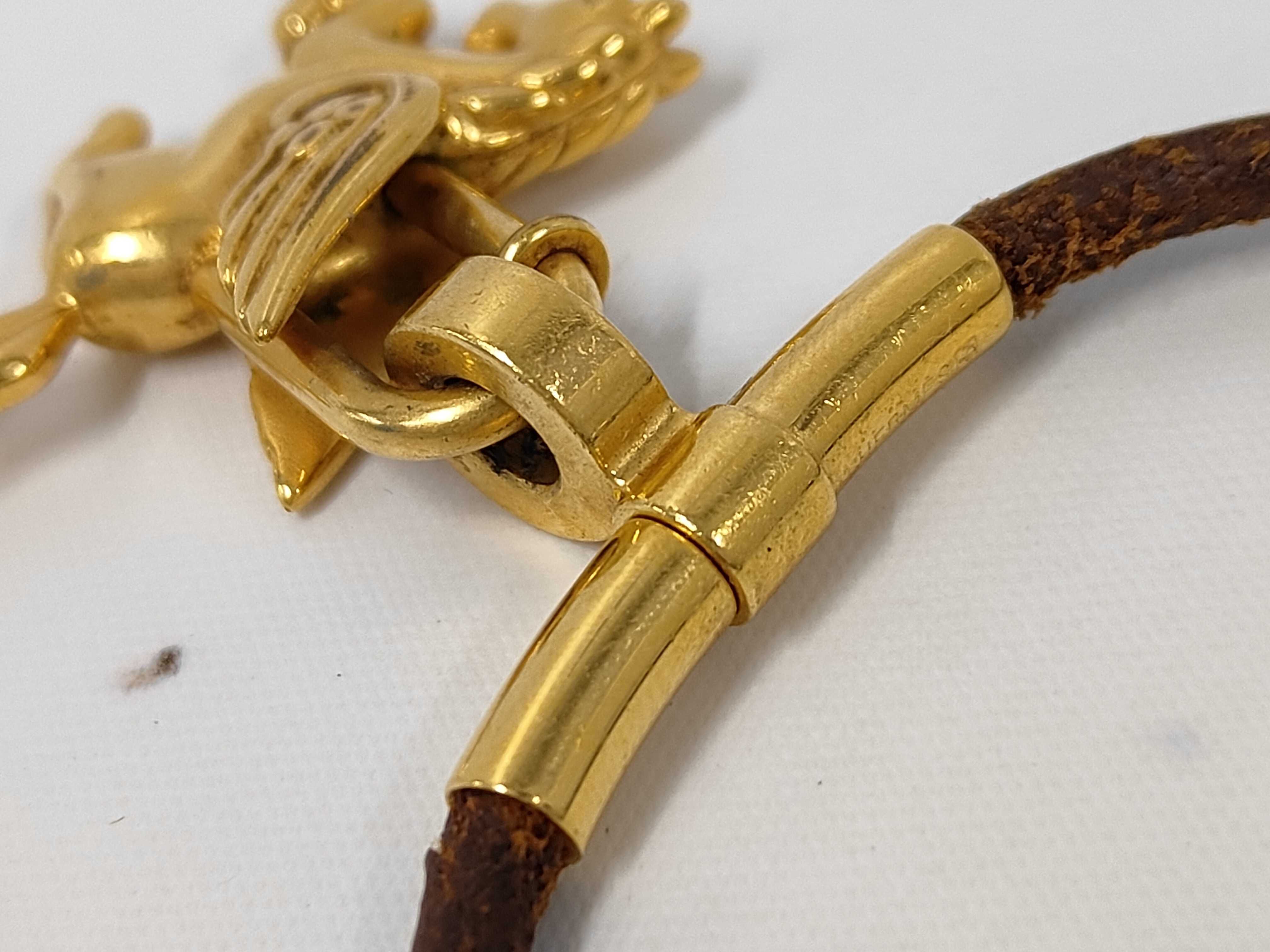 Pegasus Choker with Gold Charm and Padlock Necklace — view 7