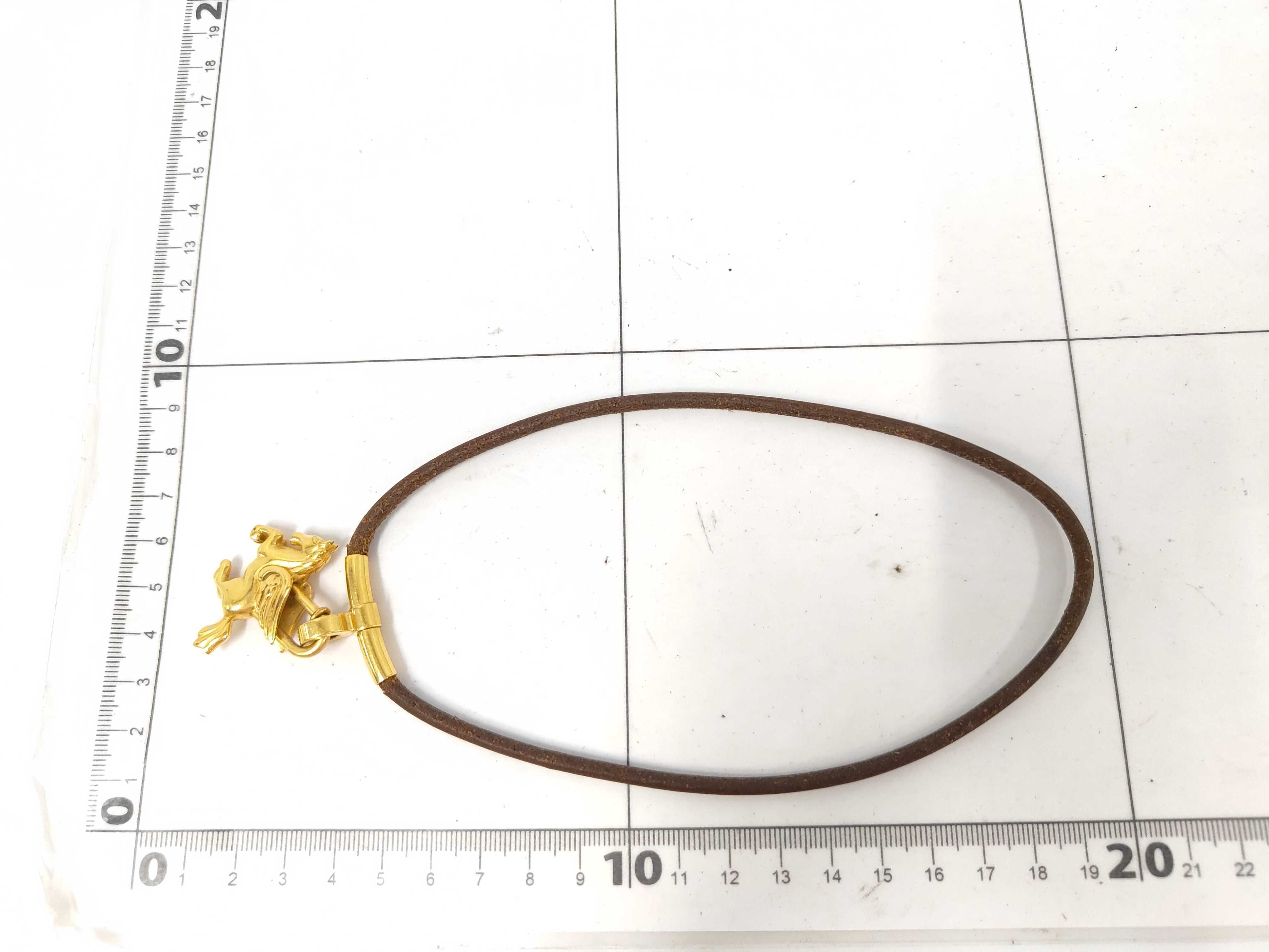 Pegasus Choker with Gold Charm and Padlock Necklace — view 10