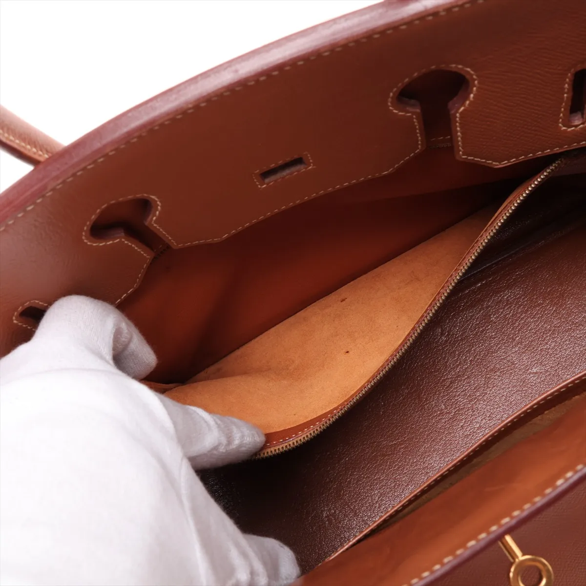 [Individually packaged] Hermes Birkin 35 Letournée Veau Epsom Gold hardware A: 1997 — view 9