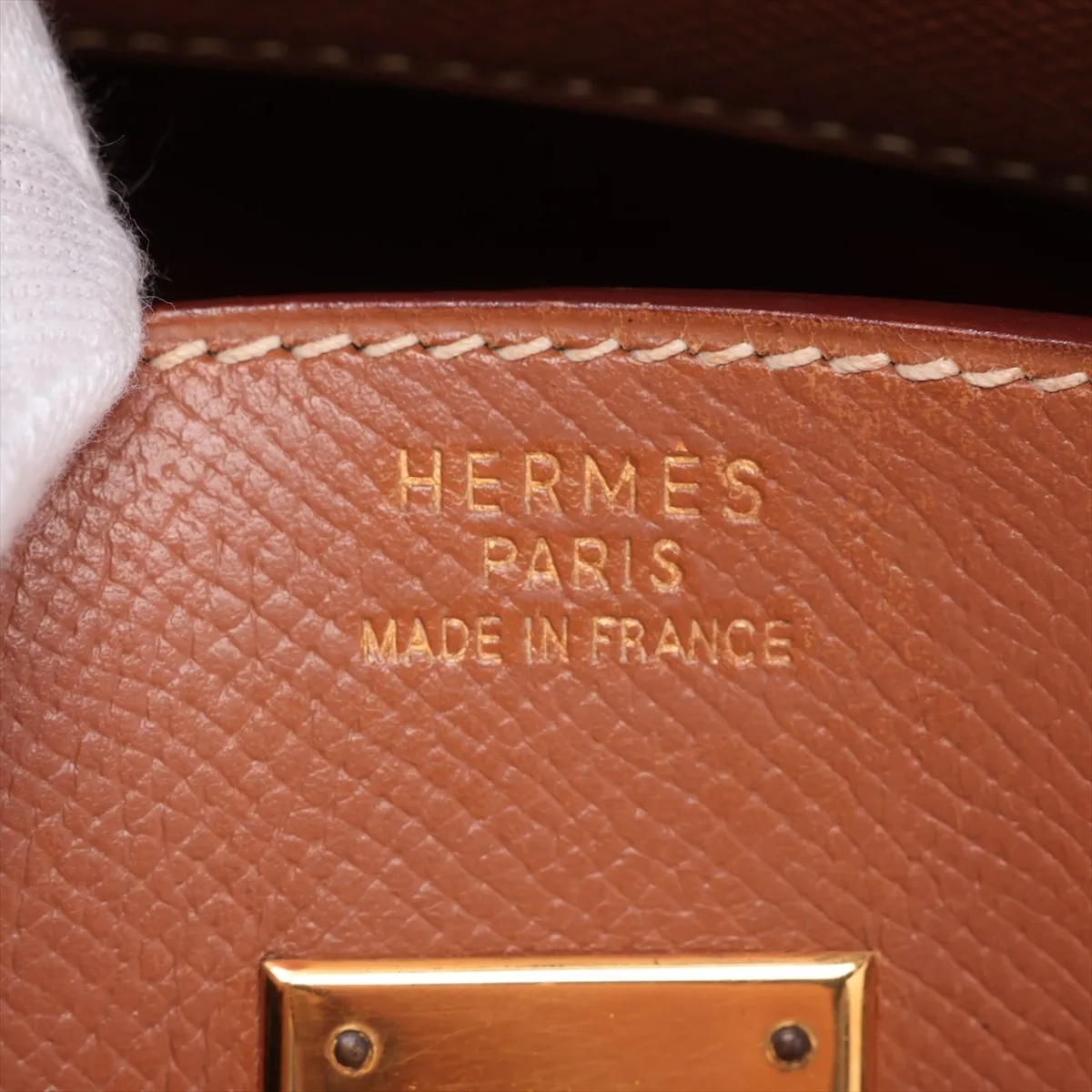 [Individually packaged] Hermes Birkin 35 Letournée Veau Epsom Gold hardware A: 1997 — view 10