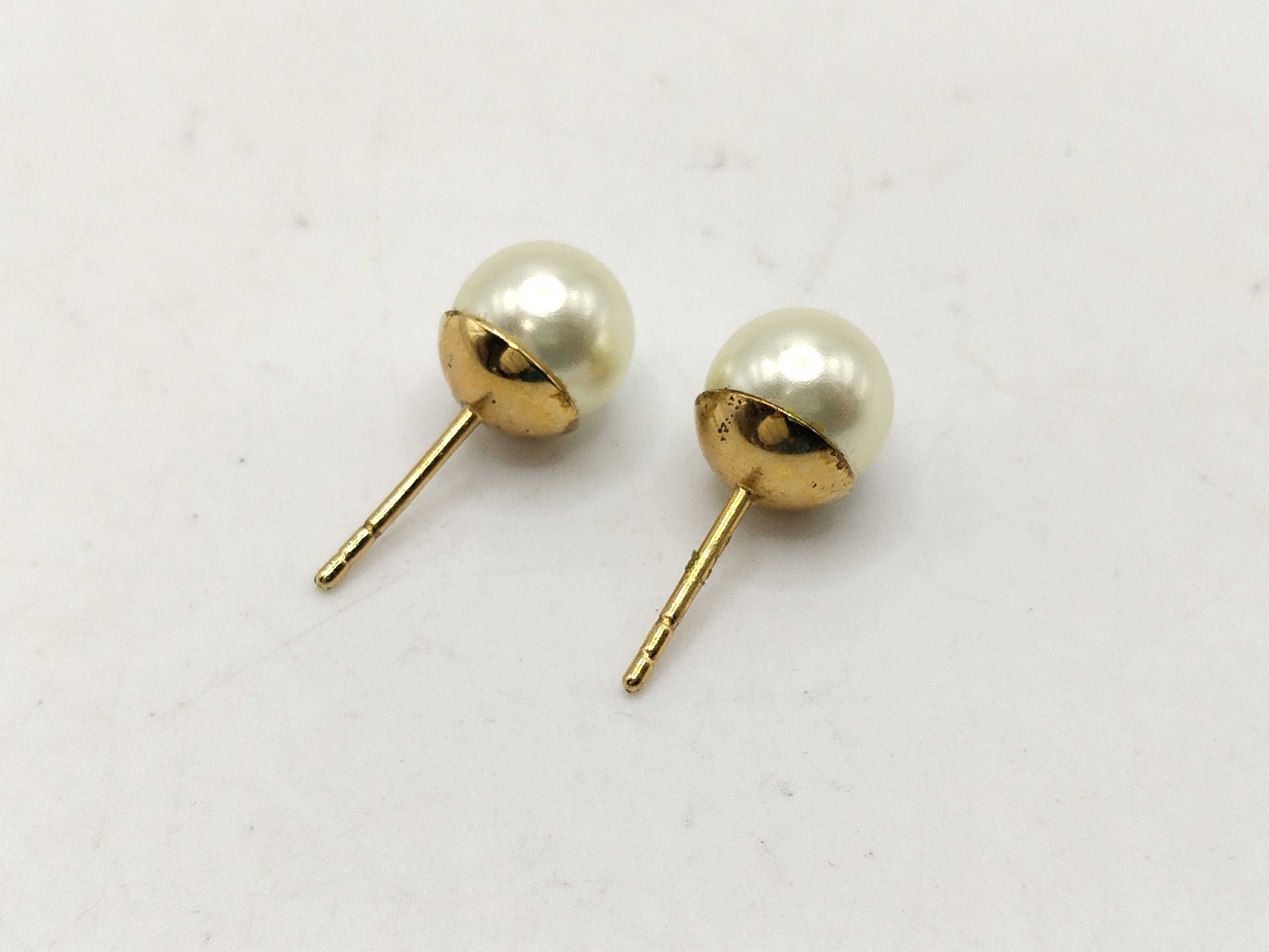Tribal Pearl Earrings — view 4