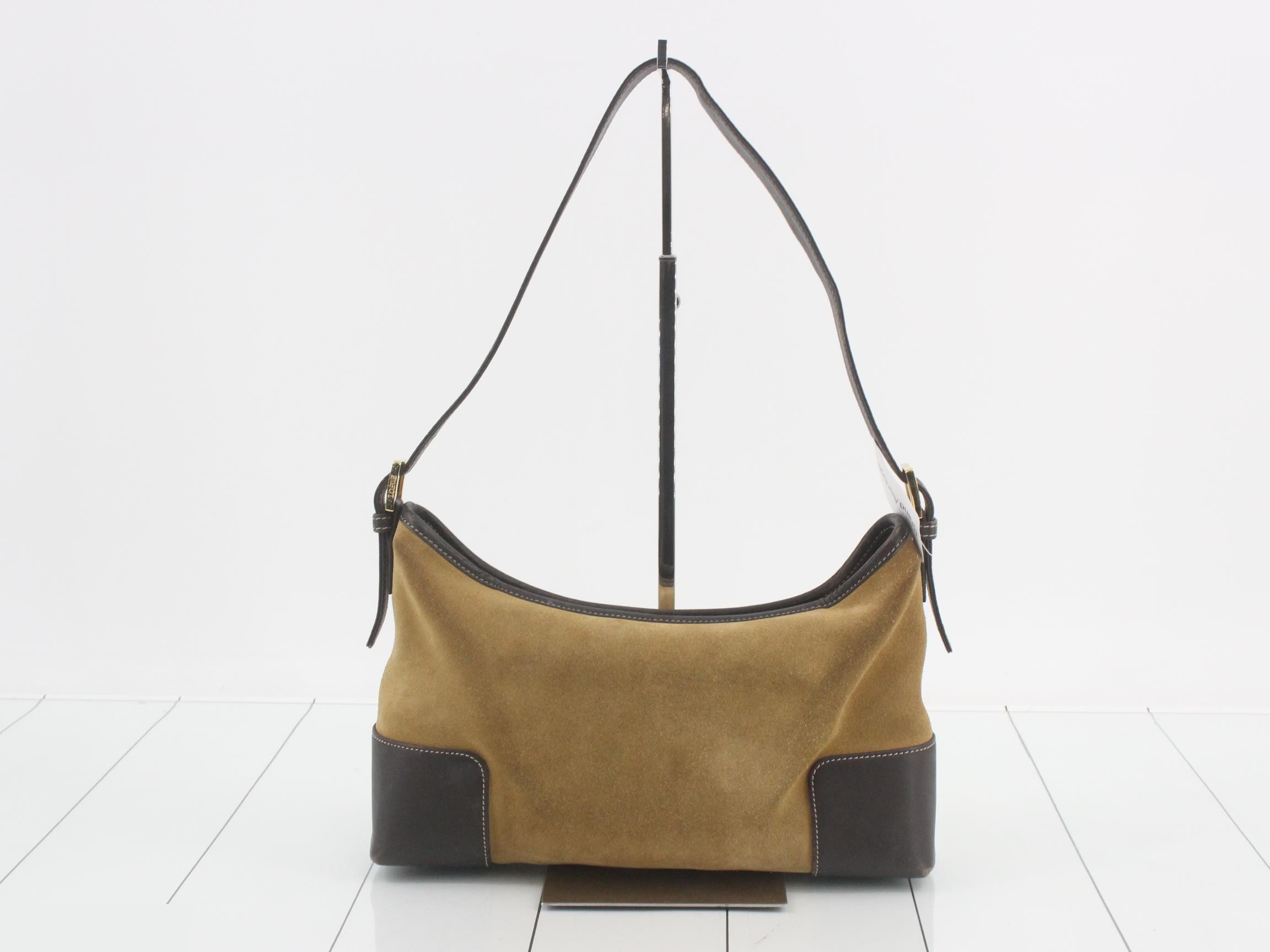 Other lines: Bags, One-shoulder bags, Anagram, Suede, Brown — view 2