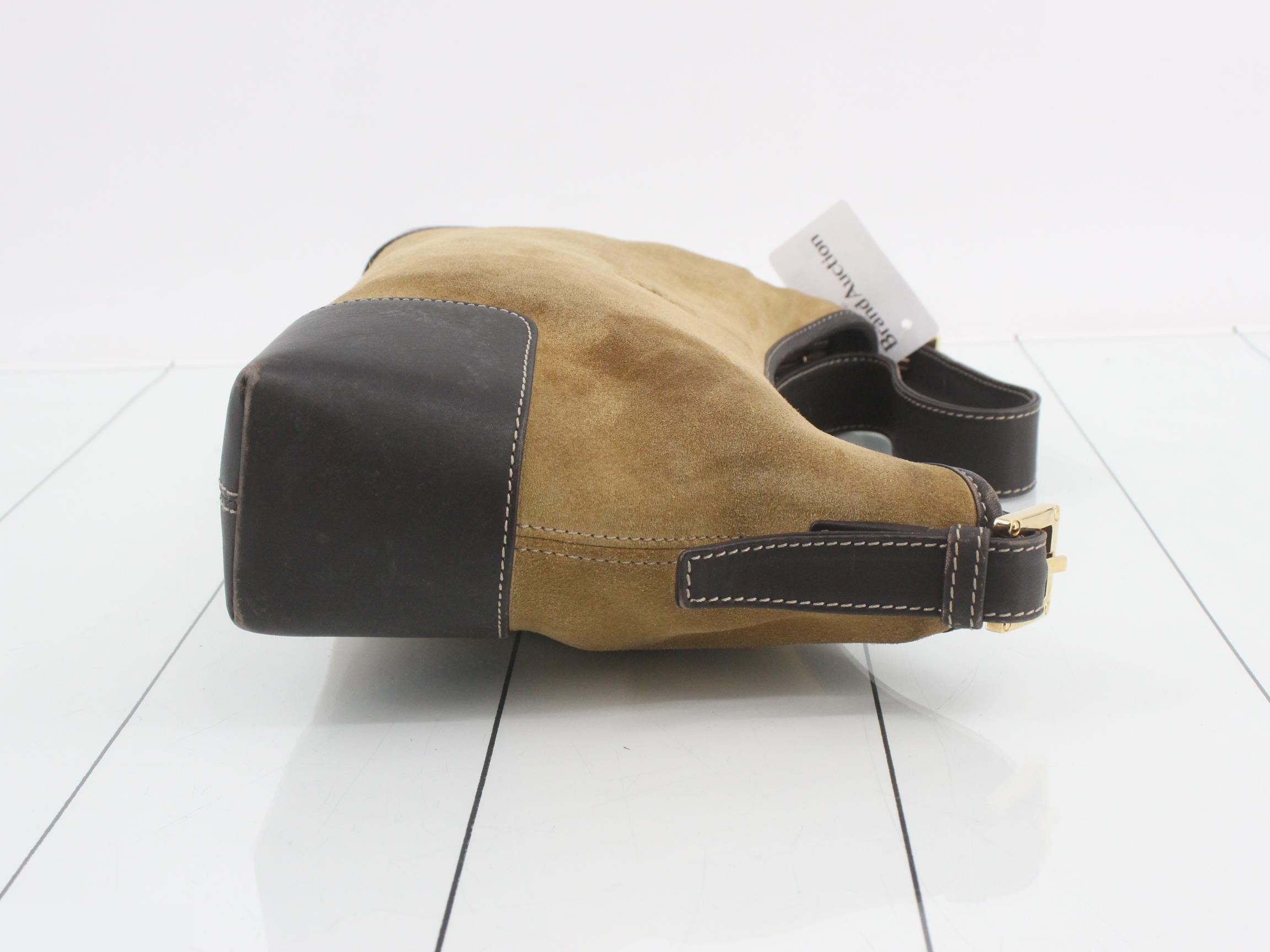 Other lines: Bags, One-shoulder bags, Anagram, Suede, Brown — view 3