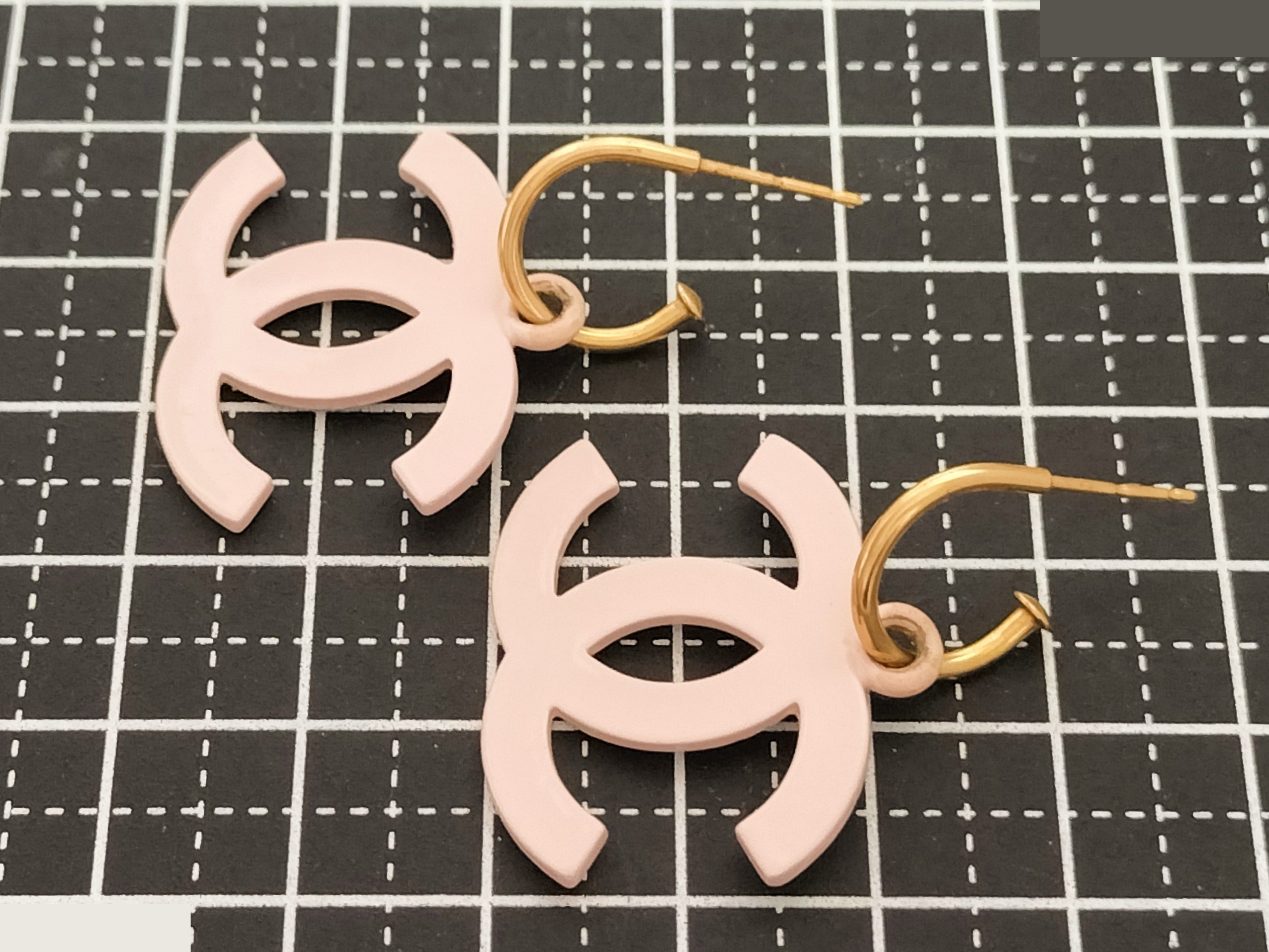 Coco Pink Gold Earrings — view 5