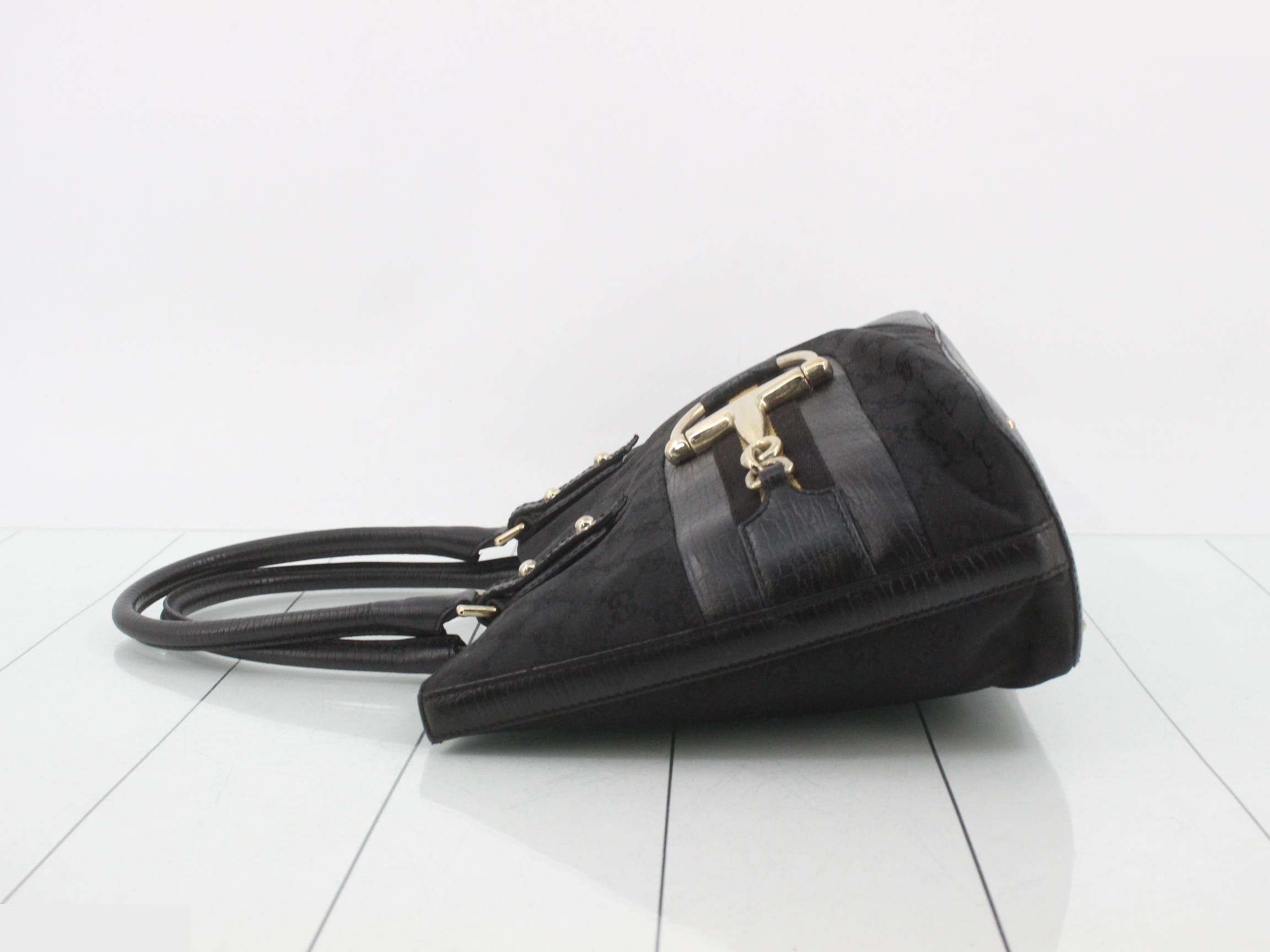 GG Canvas Horsebit Handbag — view 4