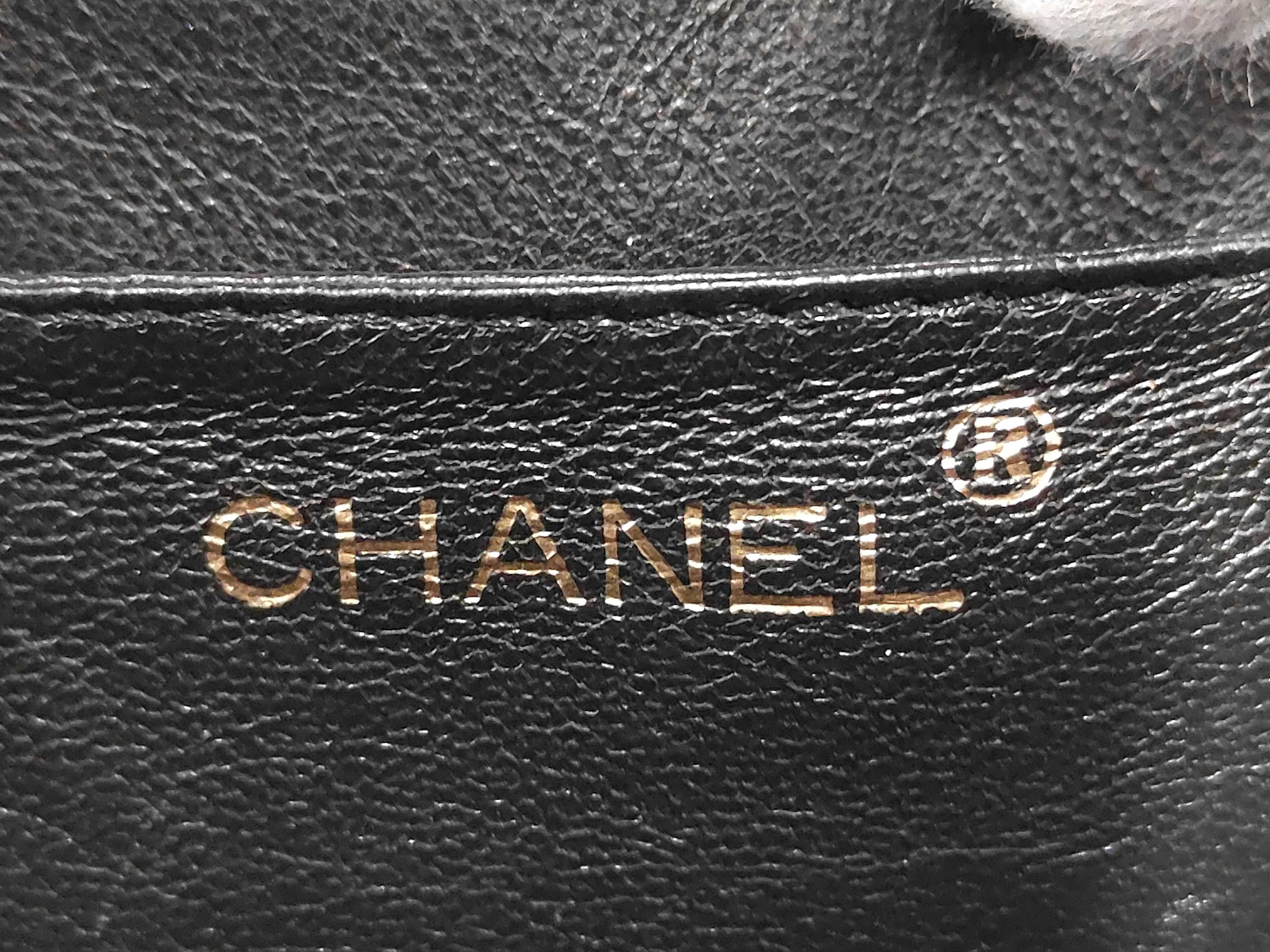 Matelassé Caviar Leather Top Handle Handbag, Black, with Authenticity Card and Seal. — view 10