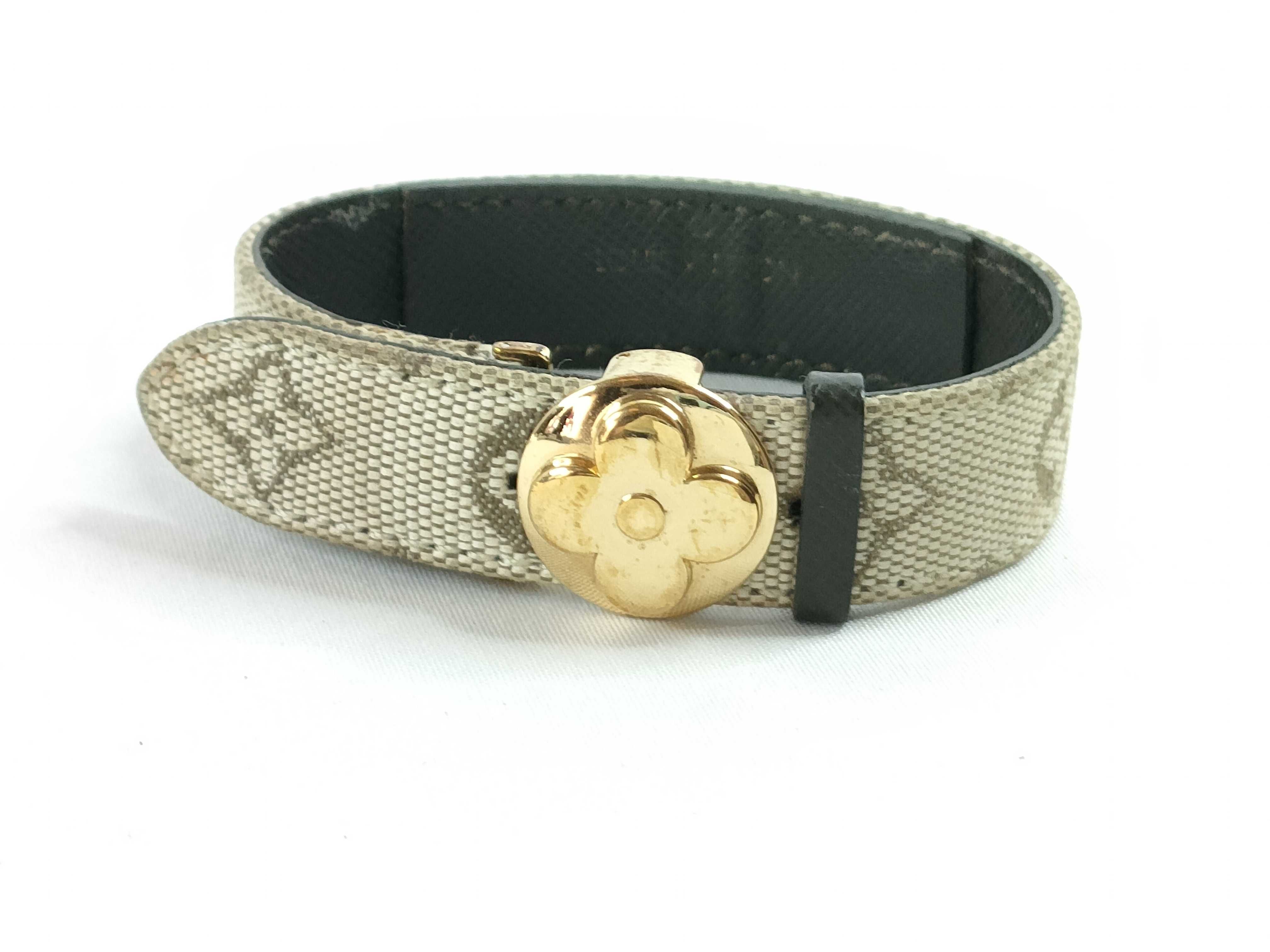 Good Luck Monogram Mini Khaki Bracelet Bracelet/Bangle