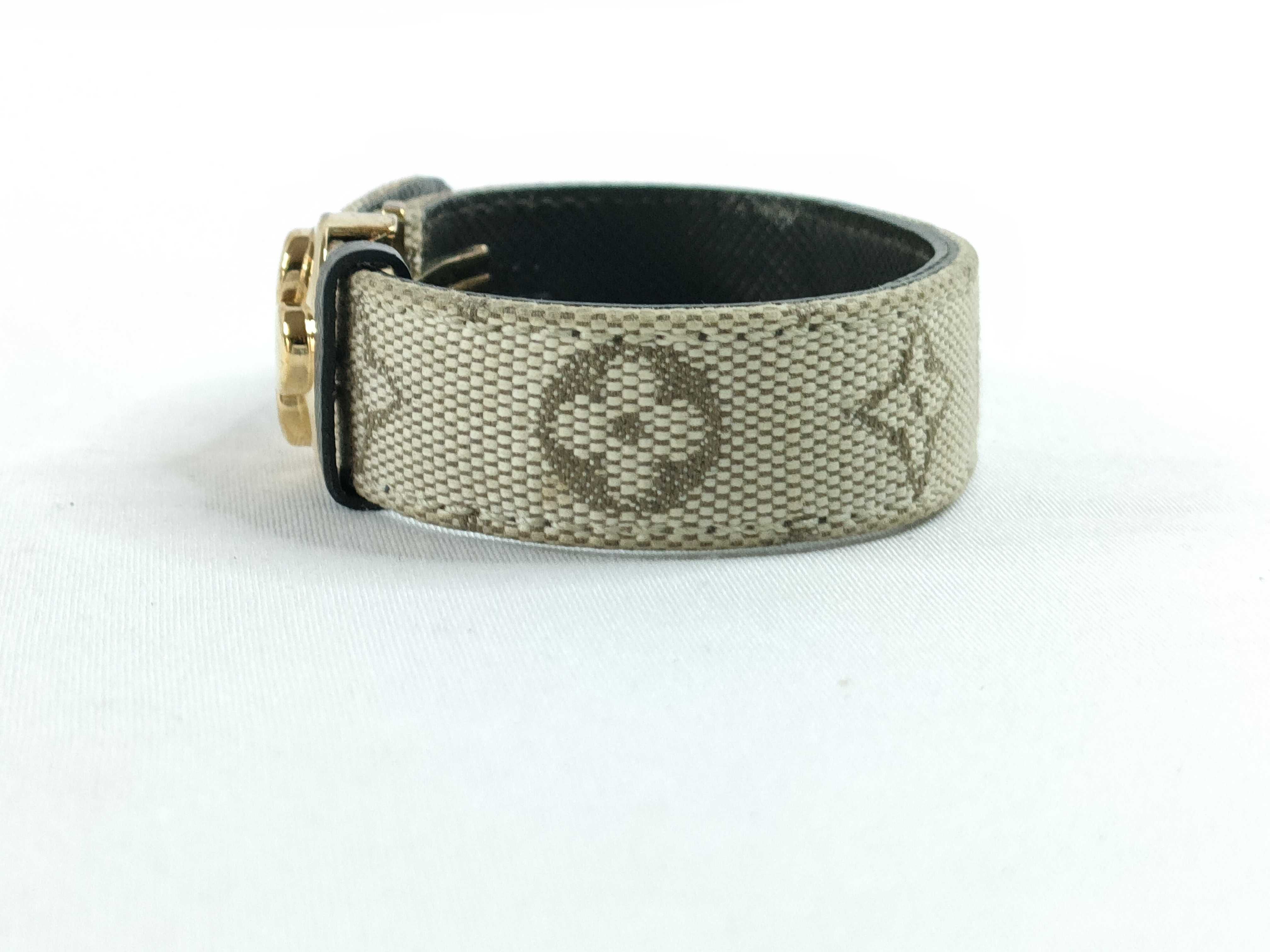 Good Luck Monogram Mini Khaki Bracelet Bracelet/Bangle — view 2