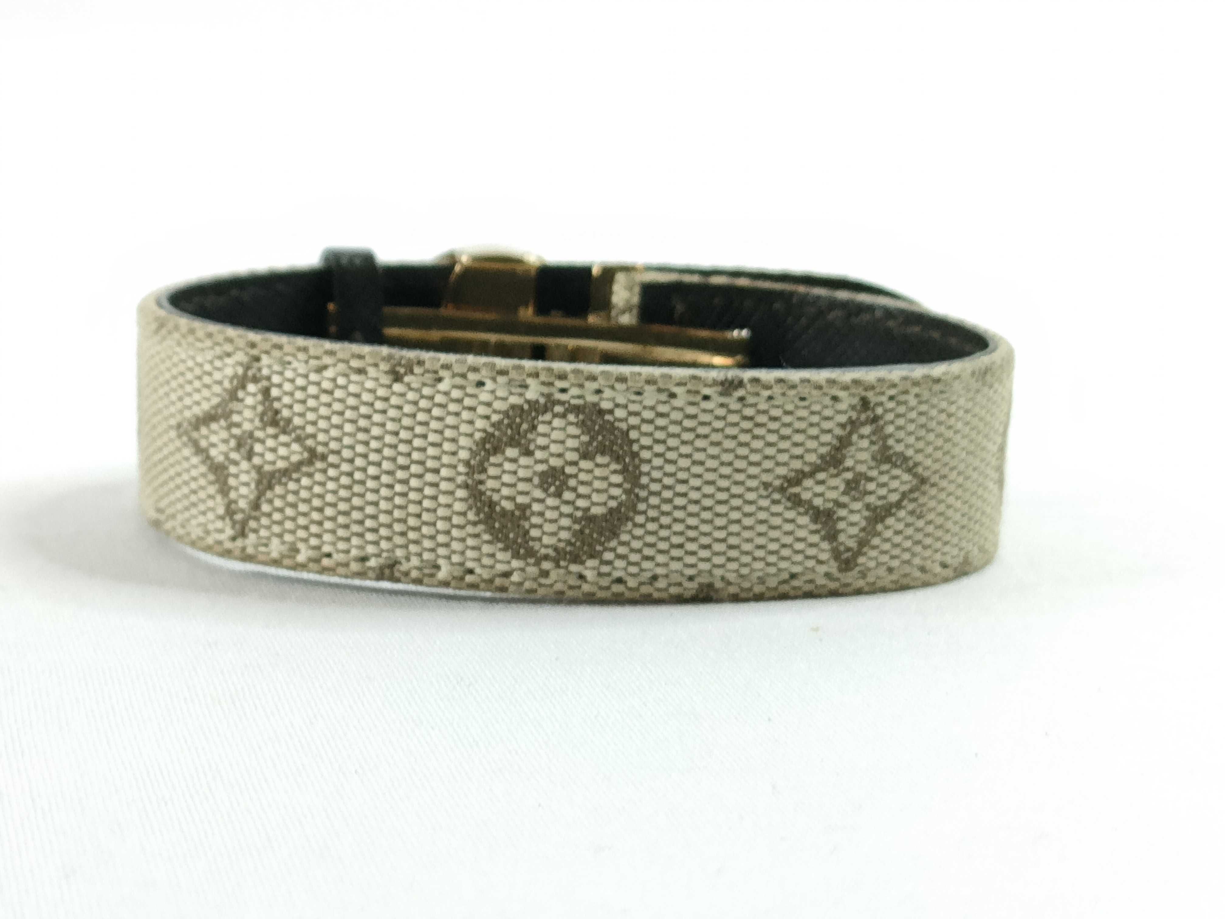 Good Luck Monogram Mini Khaki Bracelet Bracelet/Bangle — view 3