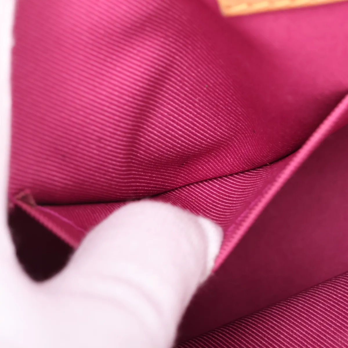 Monogram Cluny BB M42738 DU0137 Brown x Pink. Aftermarket repair at the base. RFID detected. — view 11