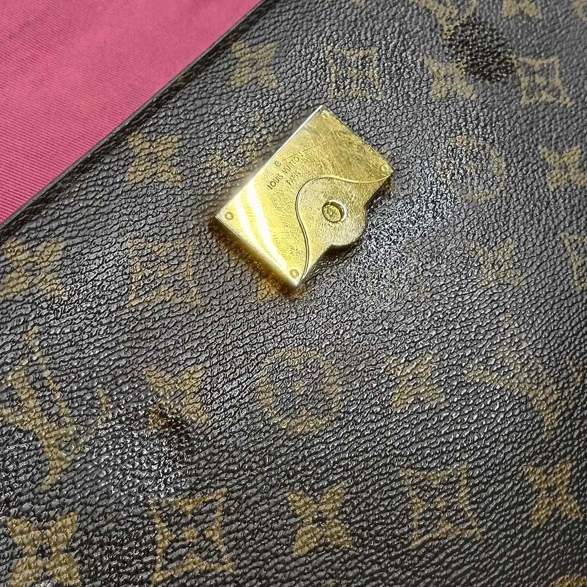 Monogram Cluny BB M42738 DU0137 Brown x Pink. Aftermarket repair at the base. RFID detected. — view 14