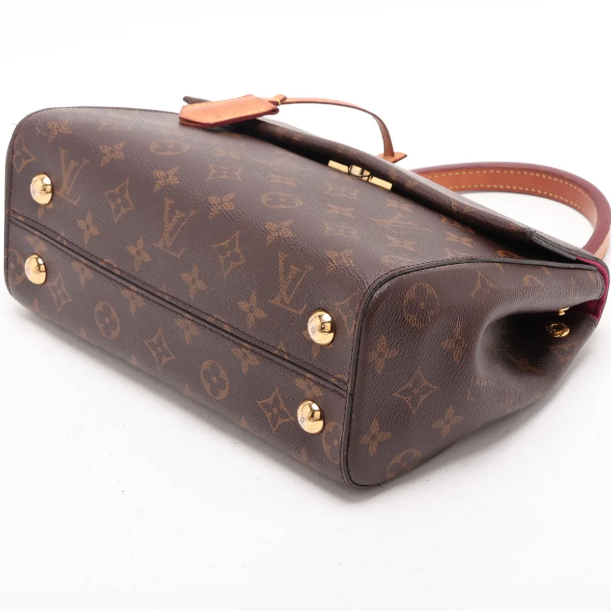 Monogram Cluny BB M42738 DU0137 Brown x Pink. Aftermarket repair at the base. RFID detected. — view 3