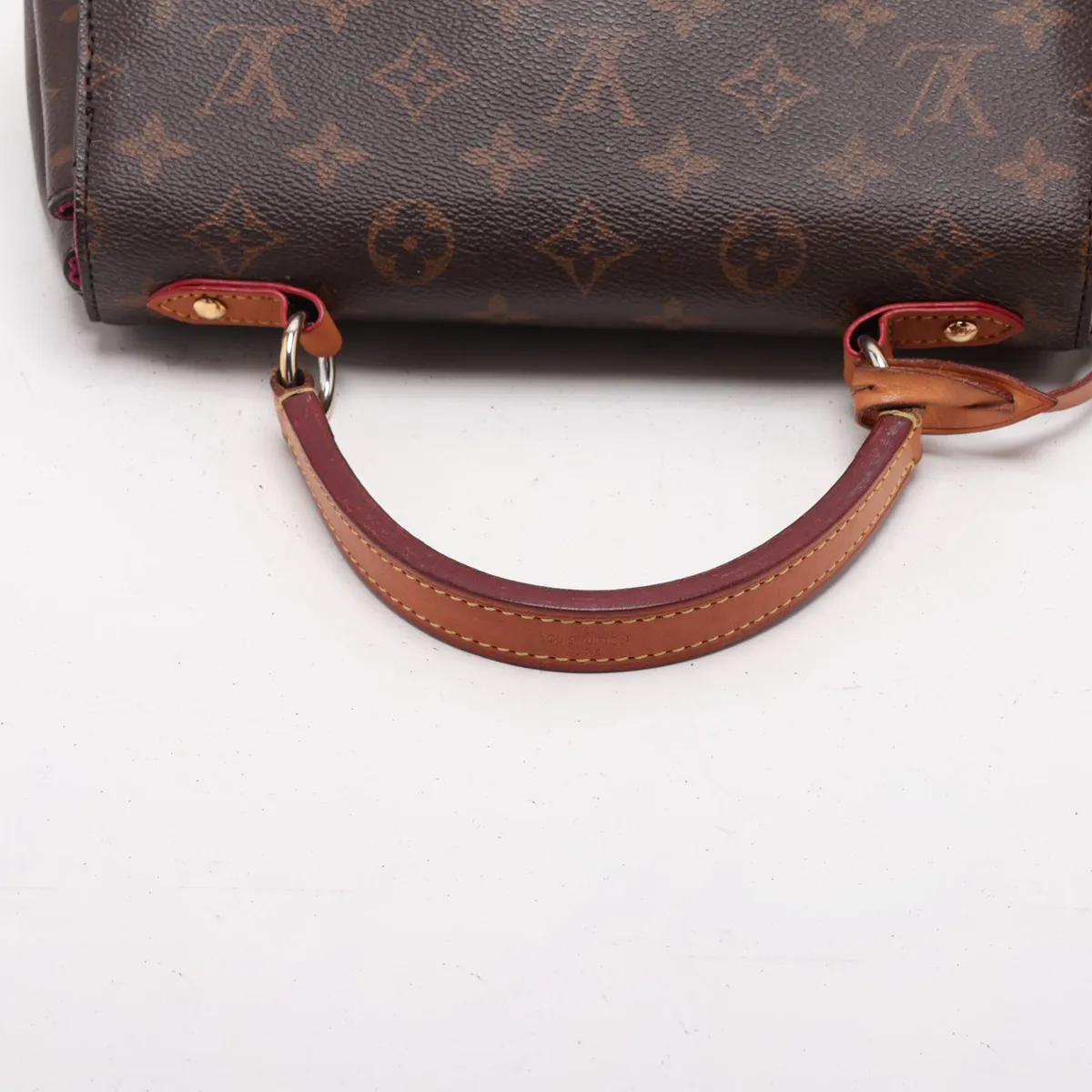 Monogram Cluny BB M42738 DU0137 Brown x Pink. Aftermarket repair at the base. RFID detected. — view 5