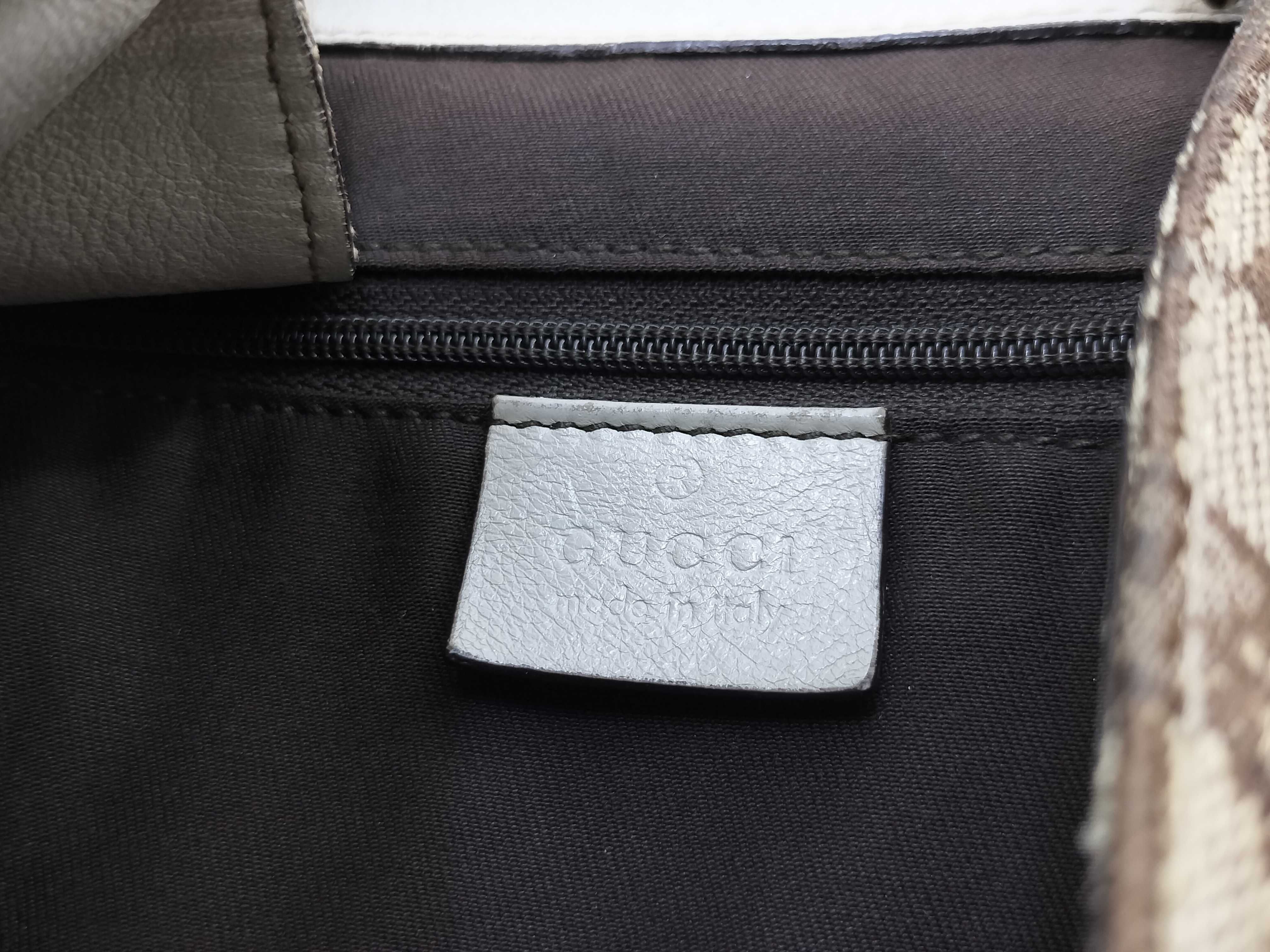 GG Canvas White Canvas GG Monogram Red and Green Buckle Pumpkin Underarm Bag Shoulder Bag — view 13