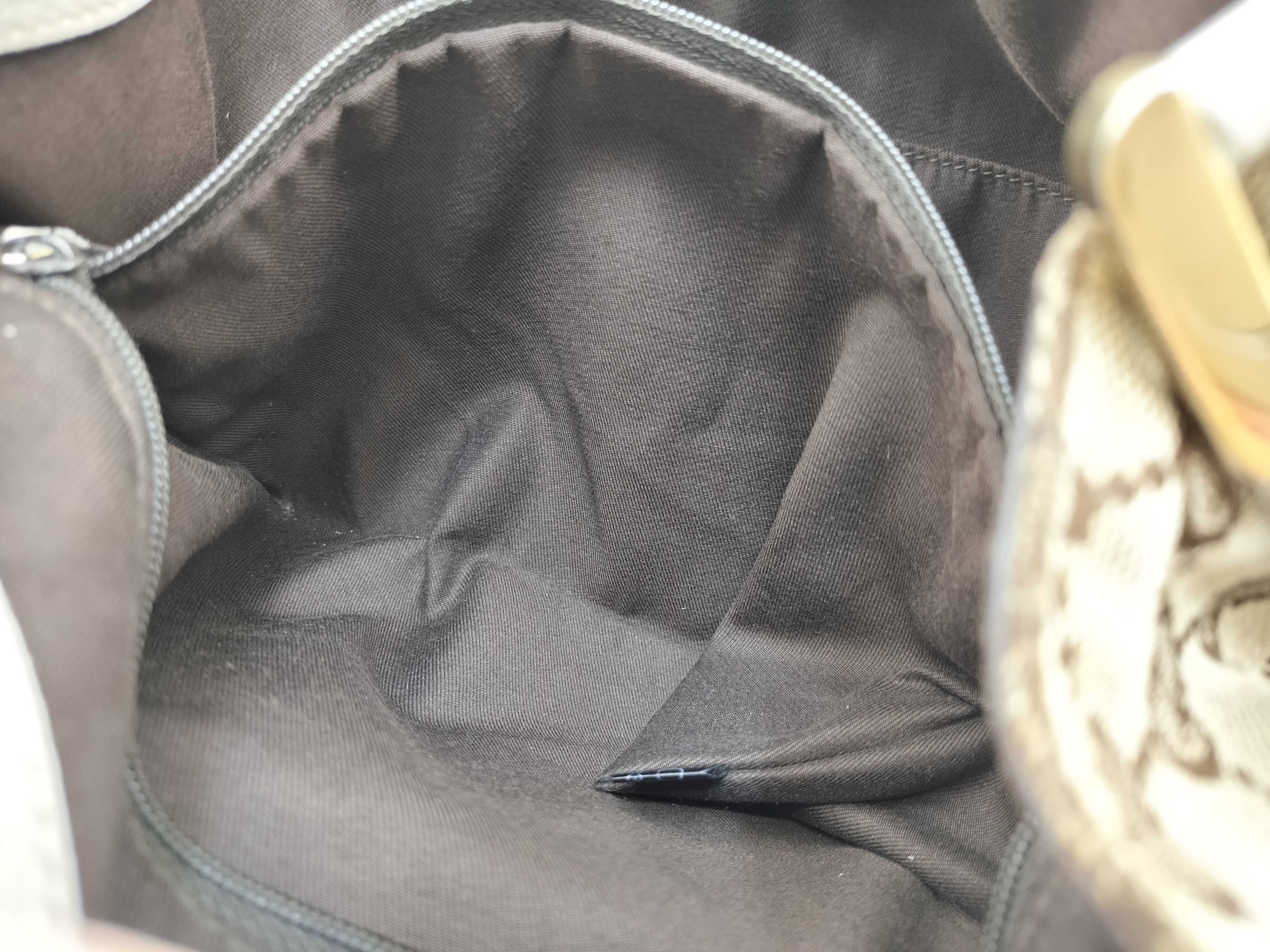 GG Canvas White Canvas GG Monogram Red and Green Buckle Pumpkin Underarm Bag Shoulder Bag — view 15