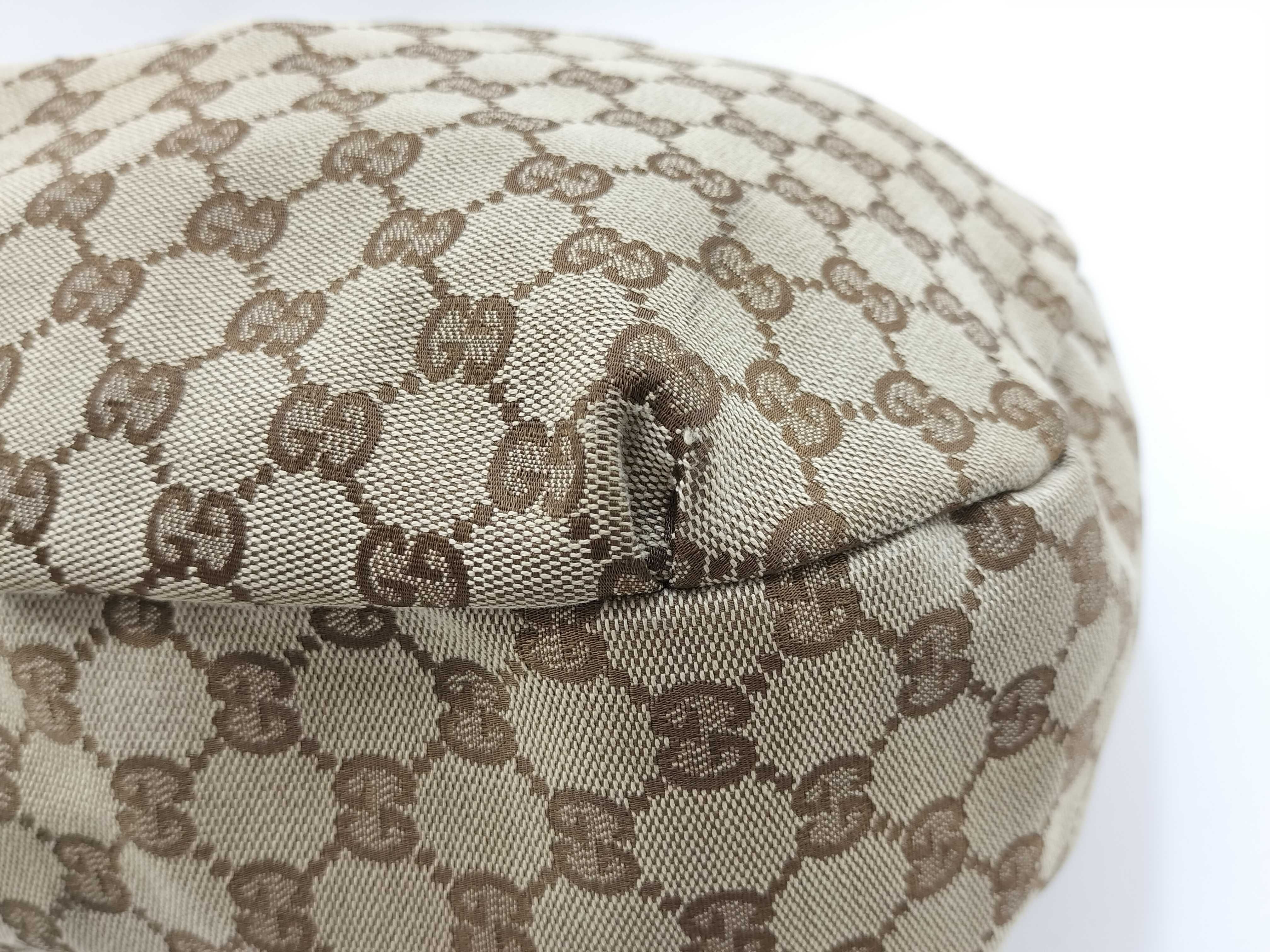 GG Canvas White Canvas GG Monogram Red and Green Buckle Pumpkin Underarm Bag Shoulder Bag — view 6