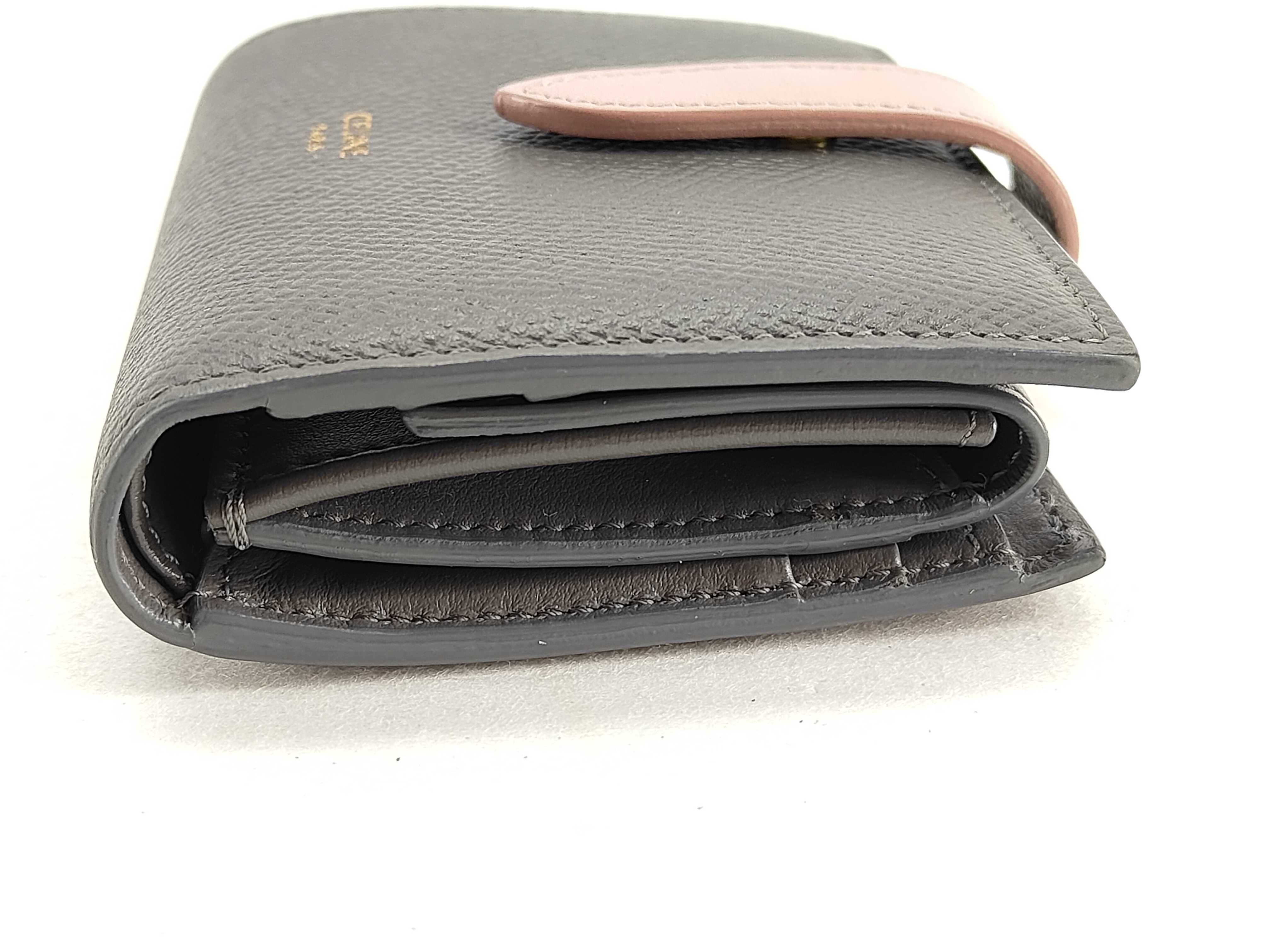 Small Strap Two-Tone Leather Wallet — view 5