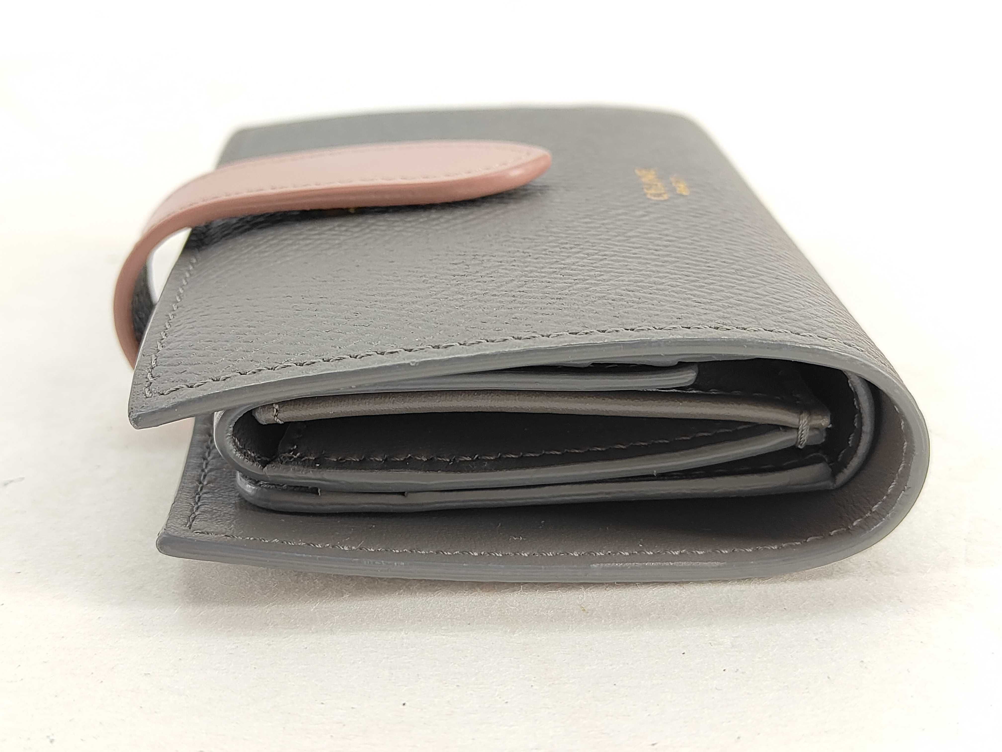 Small Strap Two-Tone Leather Wallet — view 7